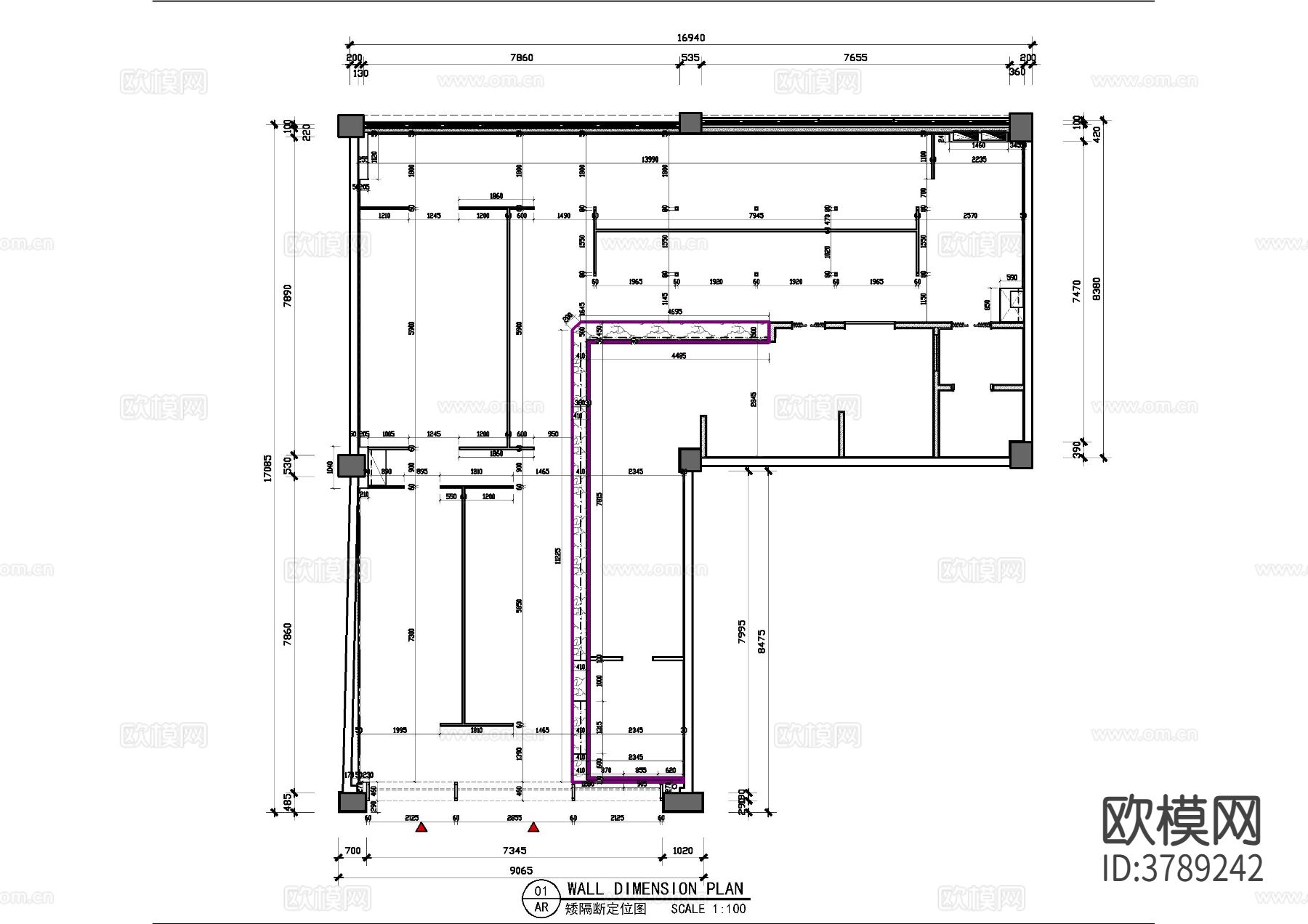 牛肉面馆CAD施工图下载（渲染图2）