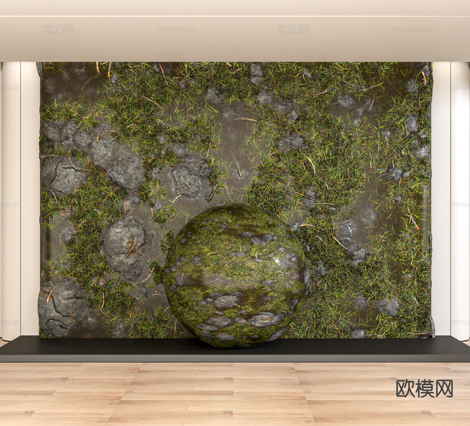 草坪 草地 花草 绿茵3d模型