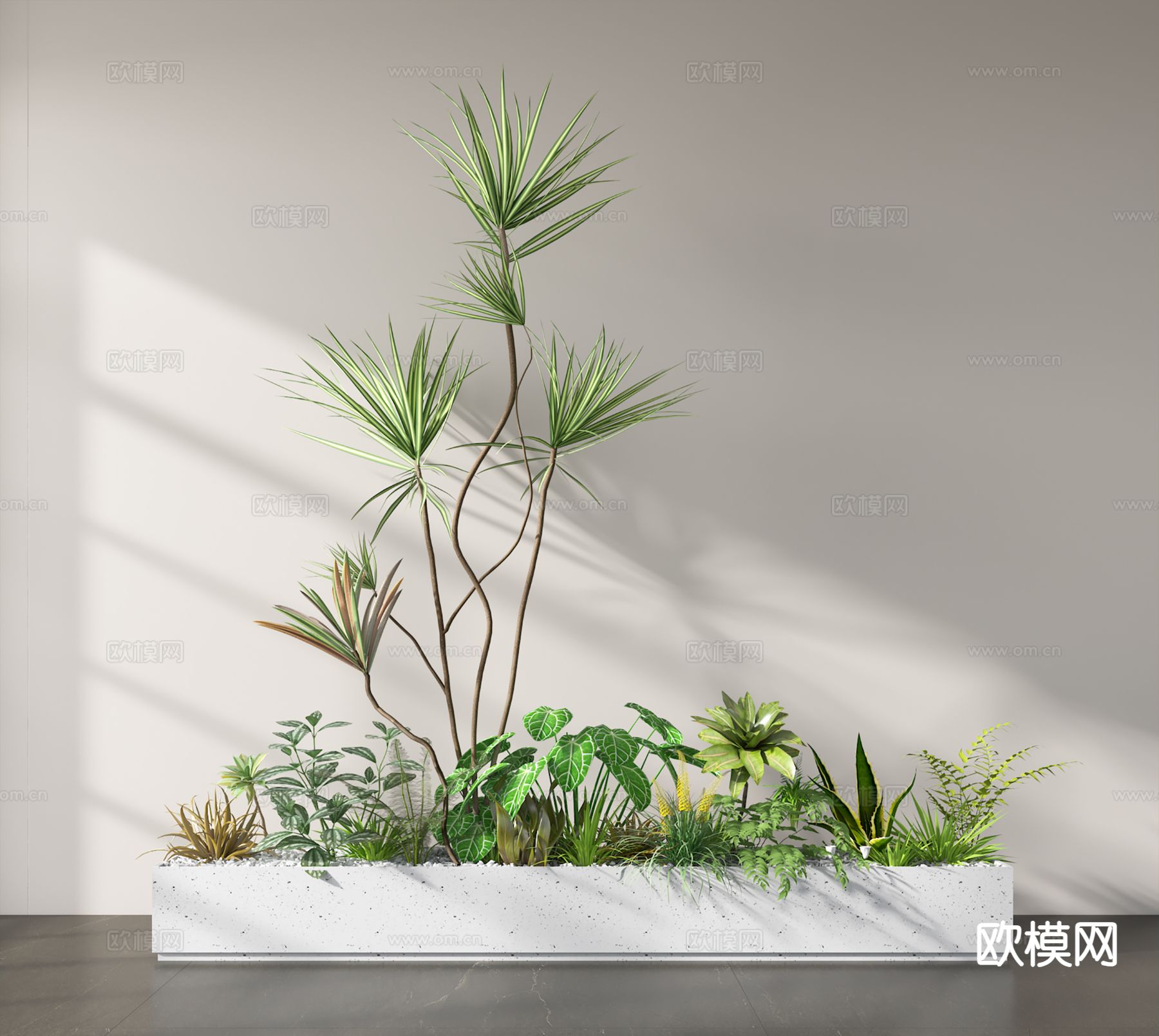 绿植 绿植堆 植物造景 盆栽3d模型