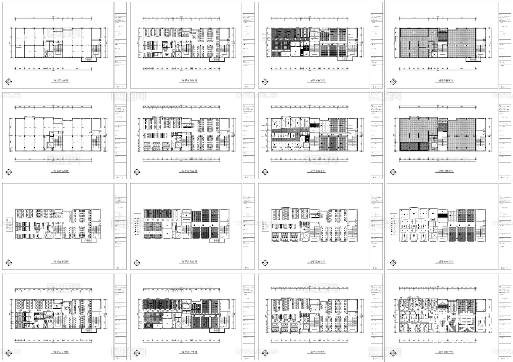 765平方网吧设计CAD施工图