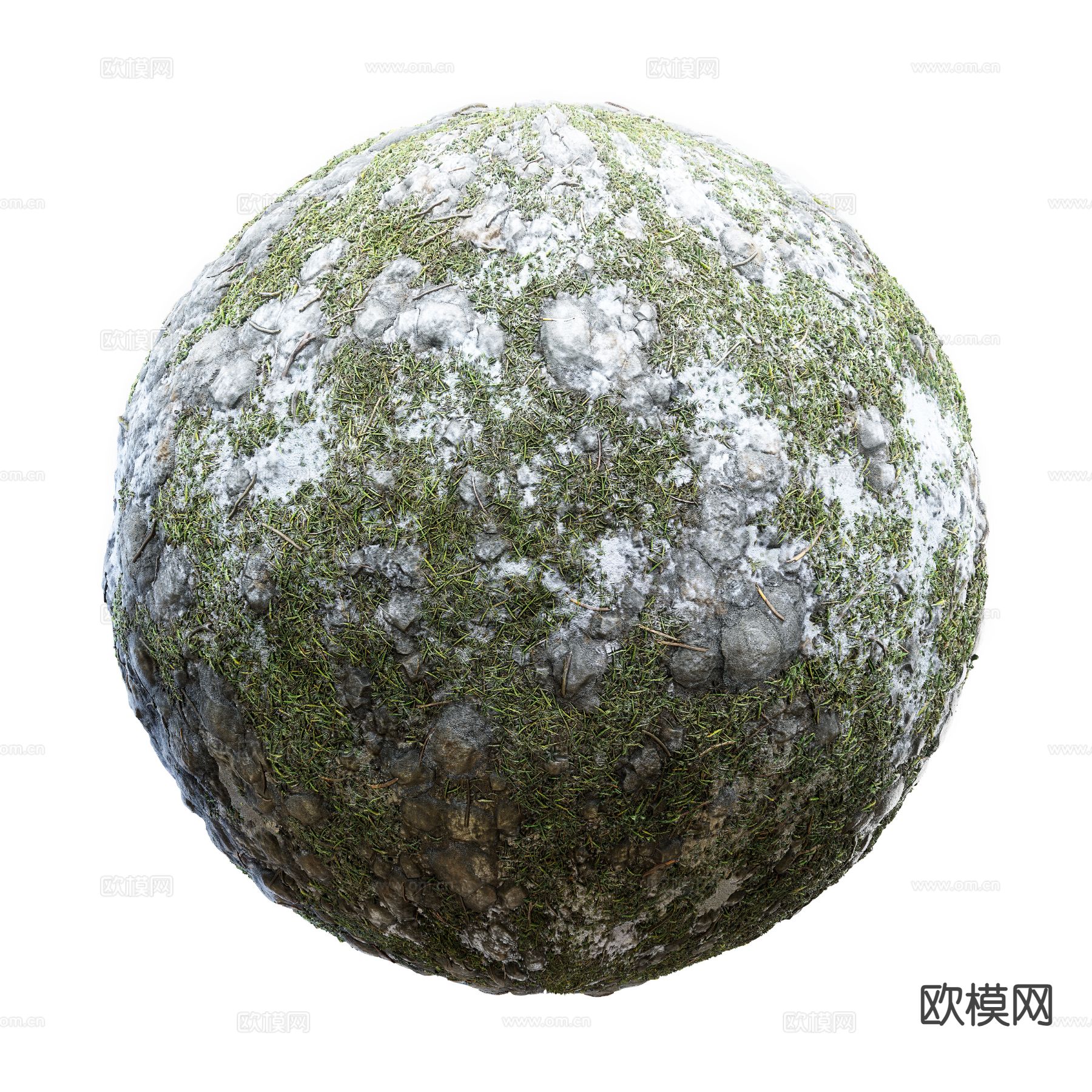 草坪 草地 花草 绿茵3d模型