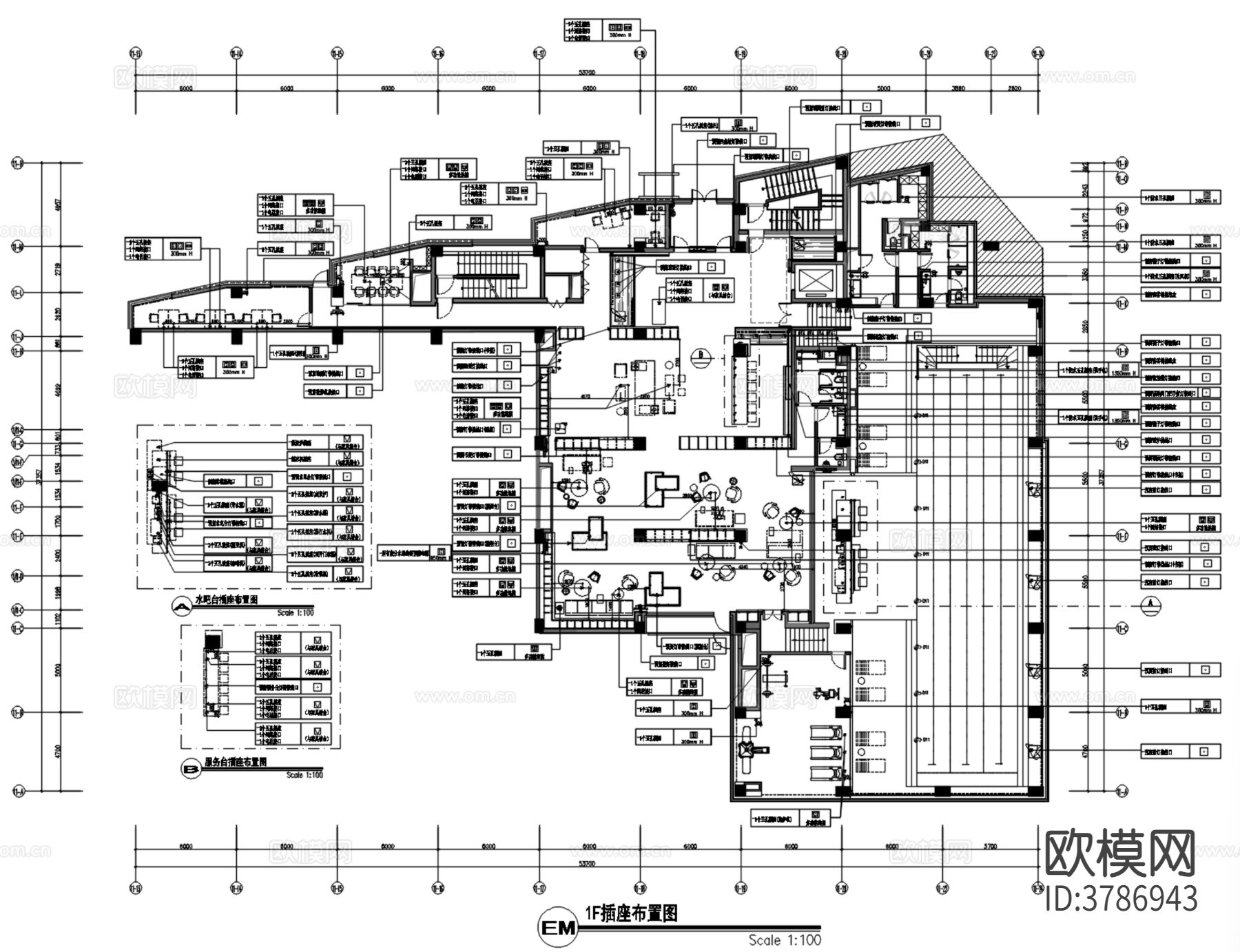 琚瑸-北京玺萌壹号园别墅会所CAD施工图