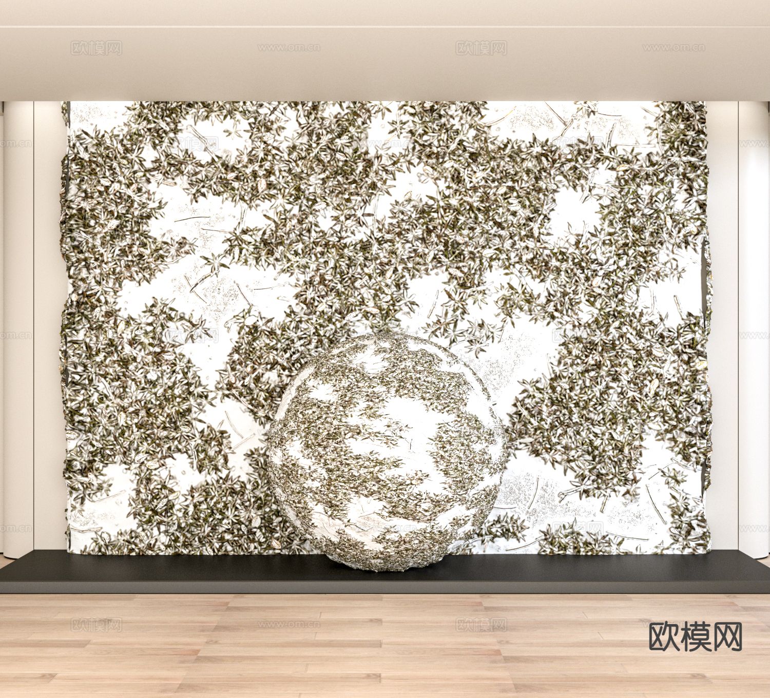 草坪 草地 花草 绿茵3d模型