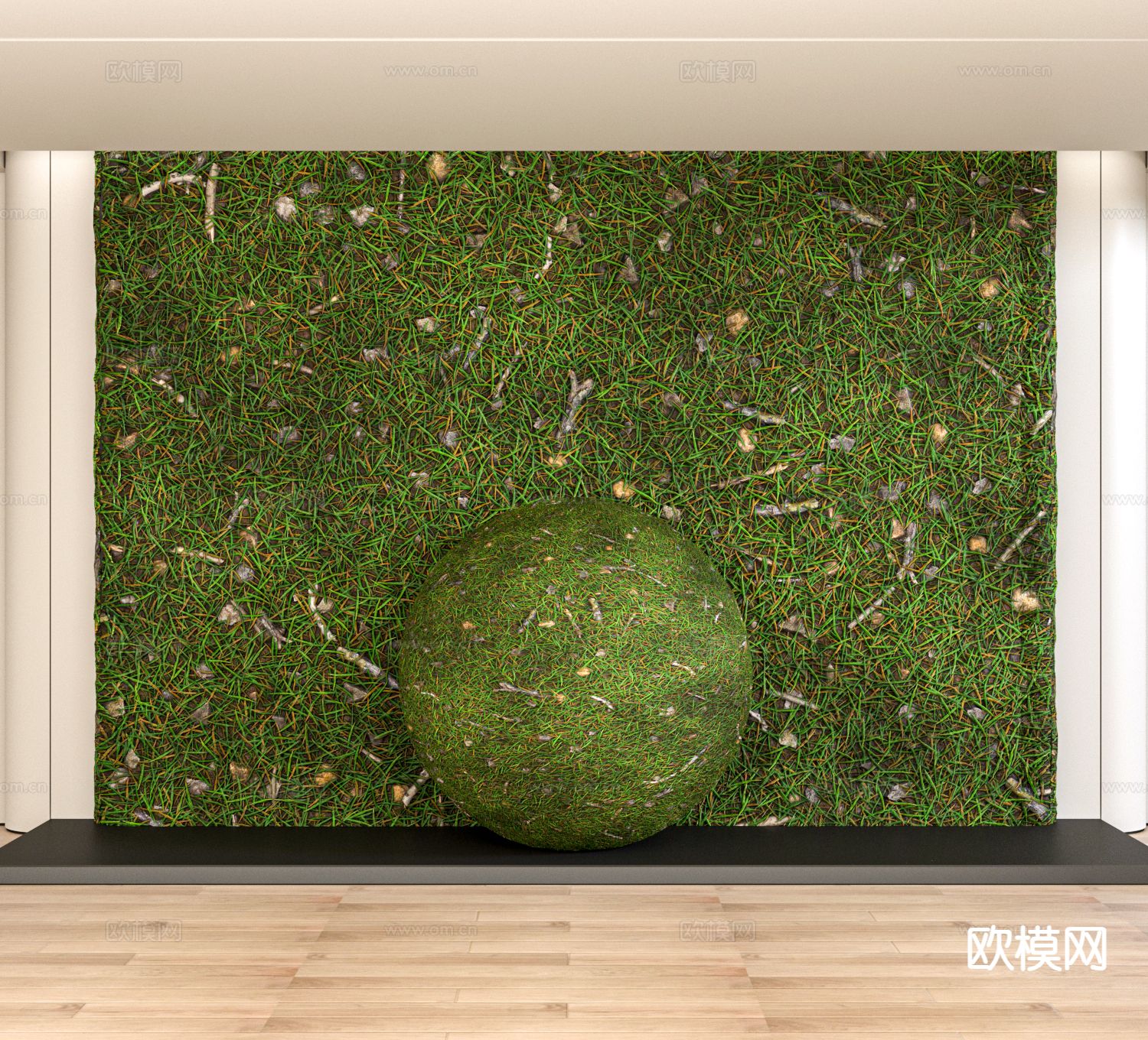 草坪 草地 花草 绿茵3d模型