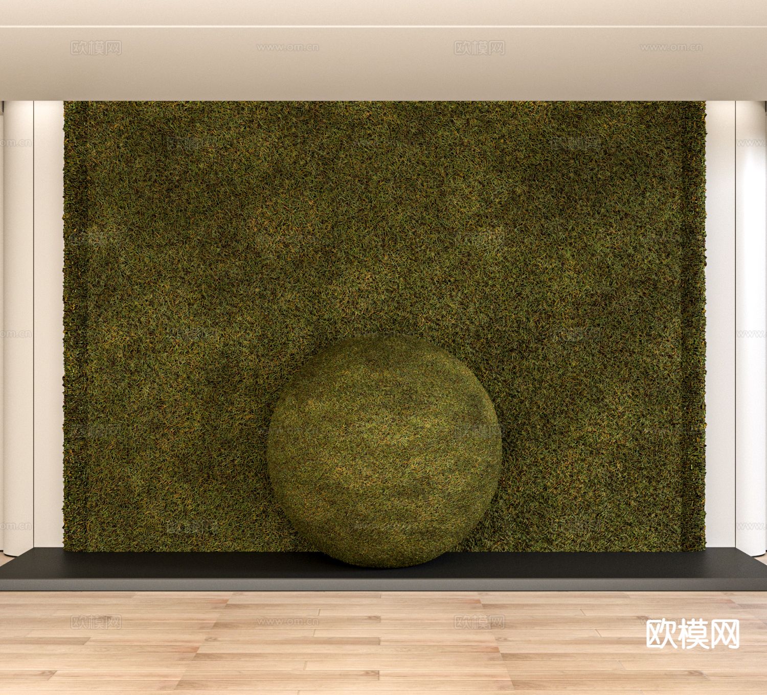 草坪 草地 户外草地 花草绿茵3d模型