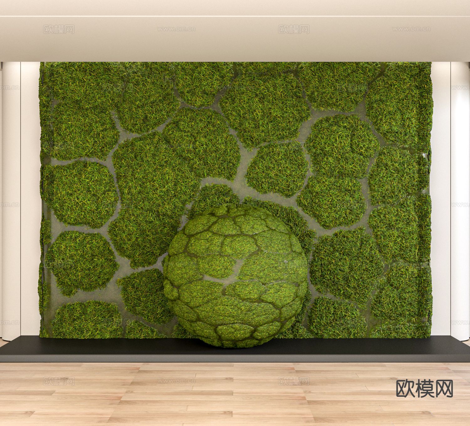 草坪 草地 花草 绿茵3d模型