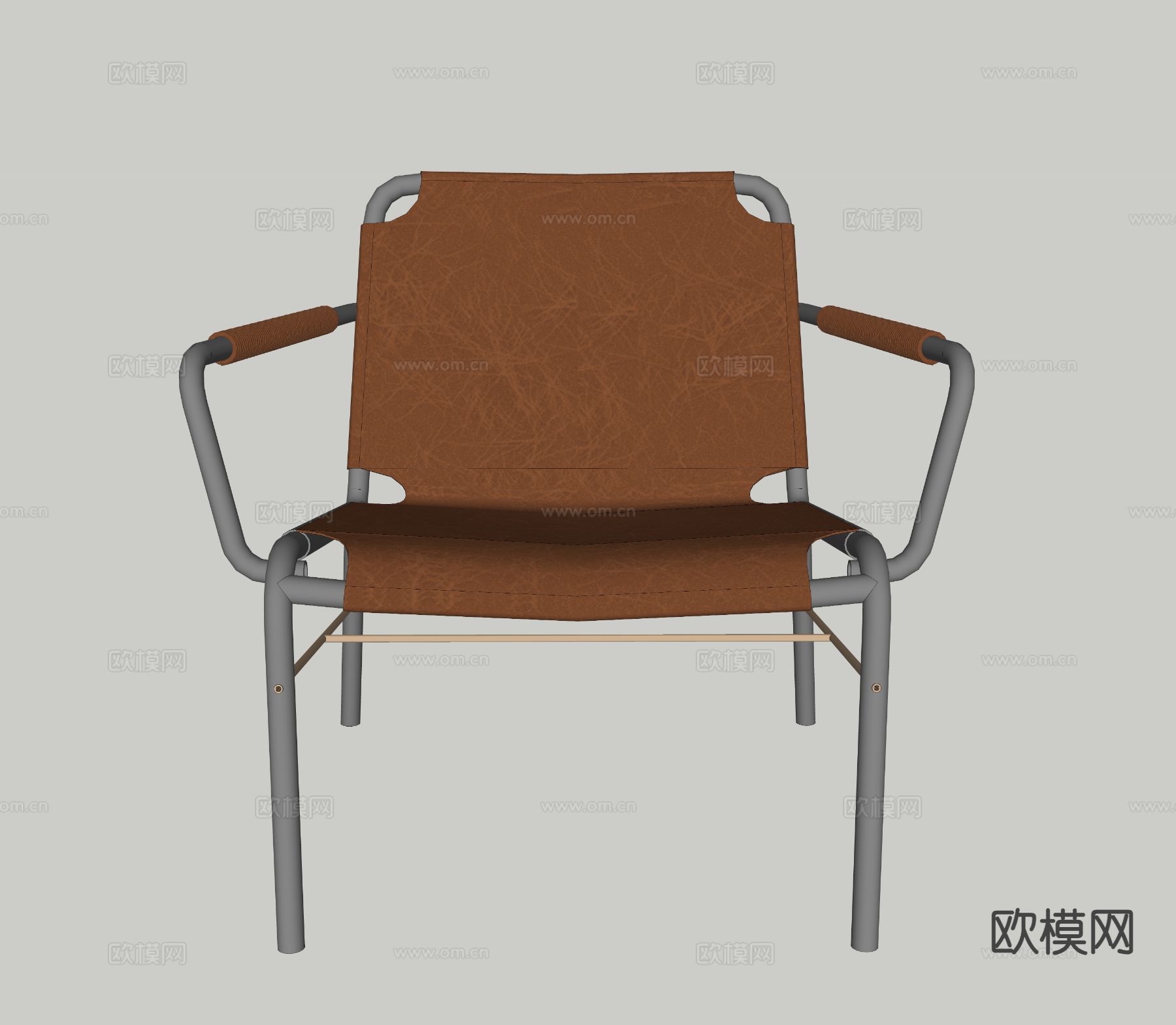 工业风休闲椅 椅子su模型下载（渲染图1）