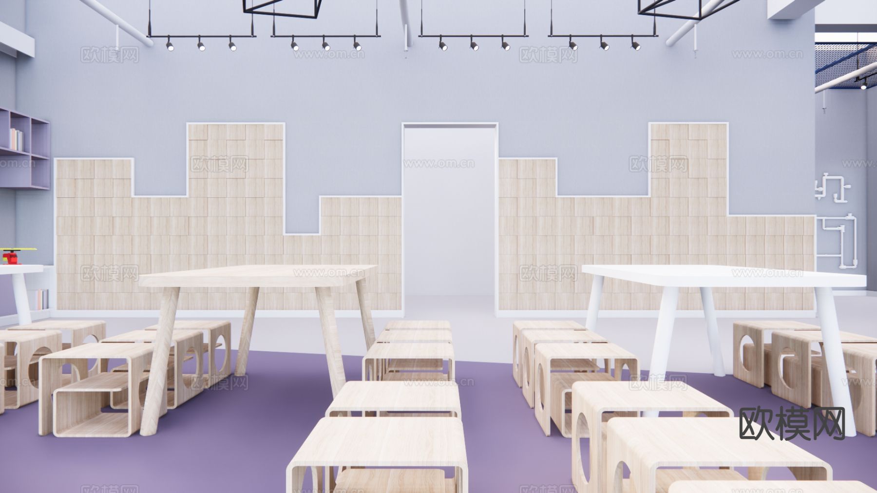 图书馆su模型下载（渲染图2）