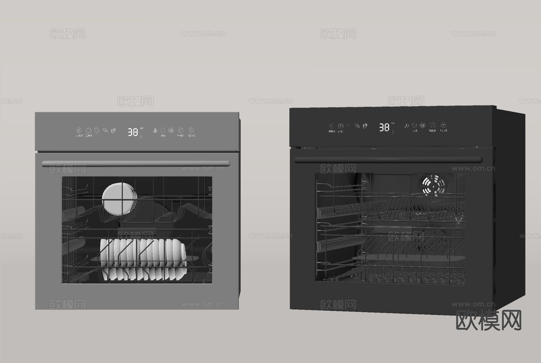 洗碗机 消毒柜 碗柜 餐具柜3d模型