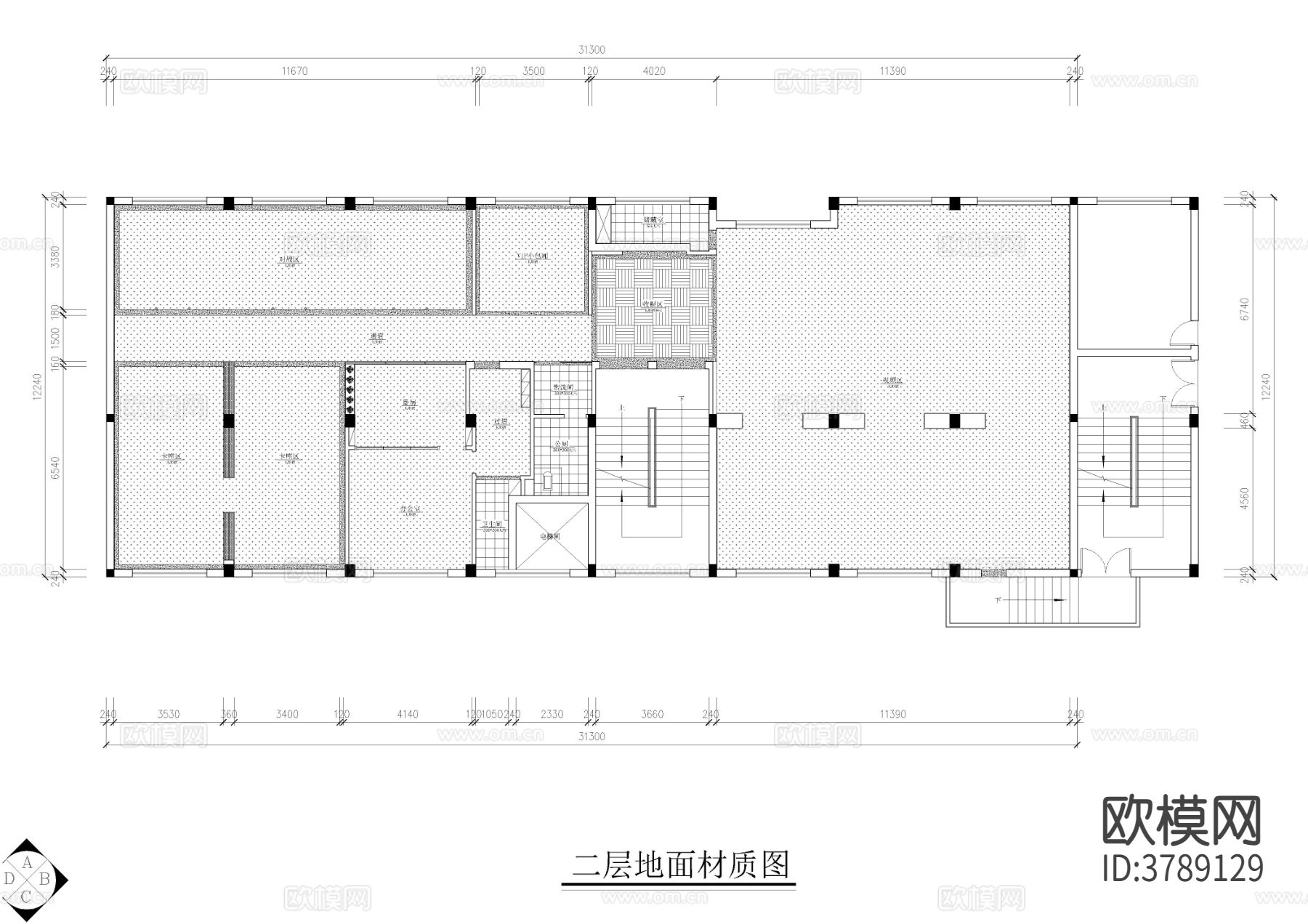 765平方网吧设计CAD施工图