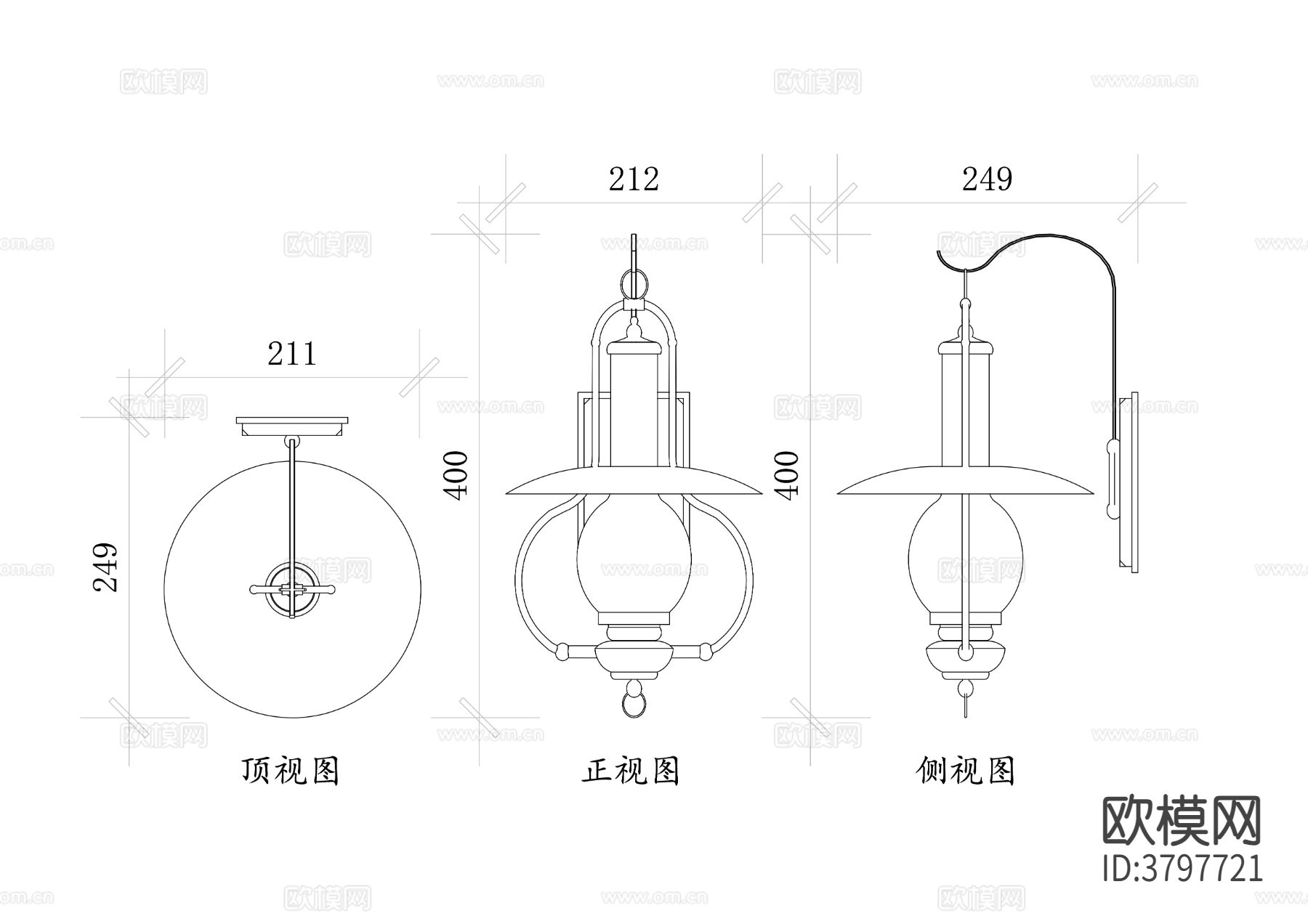 灯笼壁灯平面图 壁灯结构图 壁灯设计图 灯光布局图 壁灯安装cad大样图下载