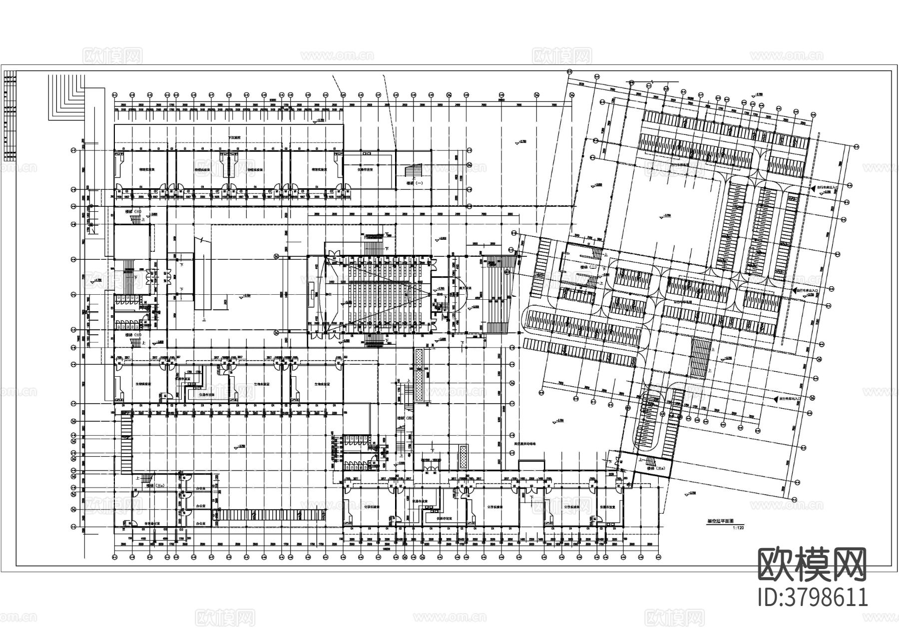 教学楼建筑CAD施工图