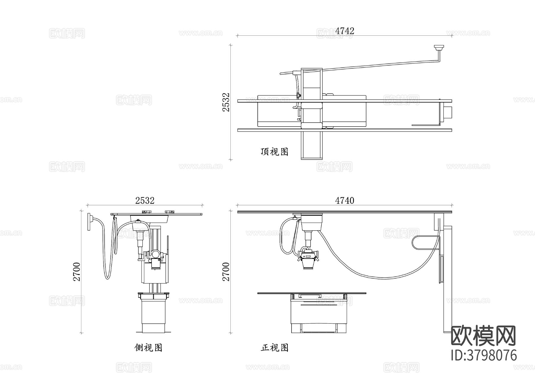 飞利浦X光机cad图库下载