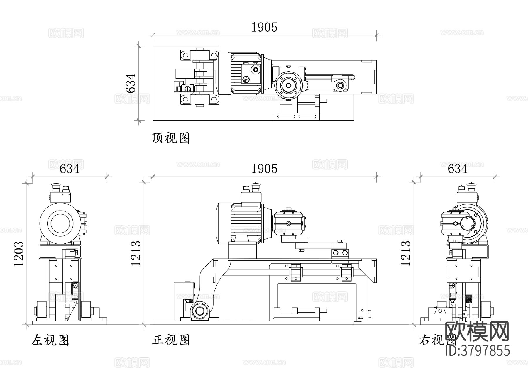 动力钢锯机平面图 钢锯机结构图 钢锯机设计图 锯切布局图cad大样图