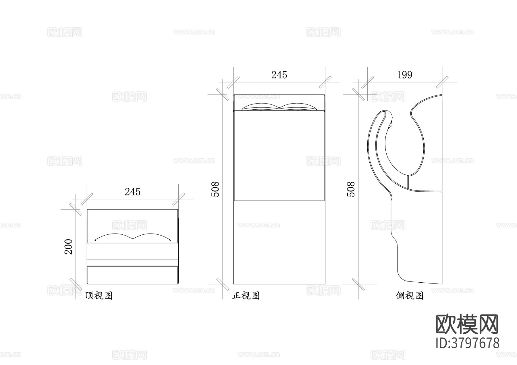 戴森干手器cad图库