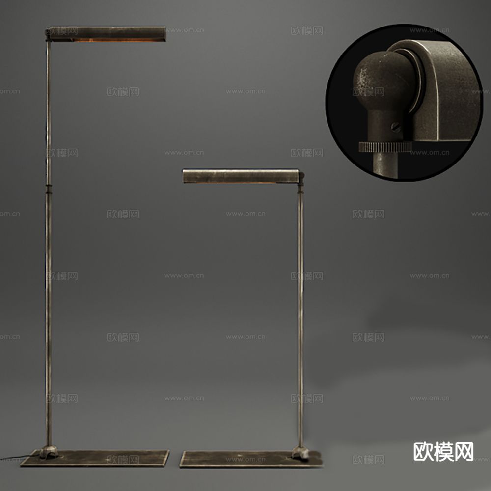 落地灯3d模型下载