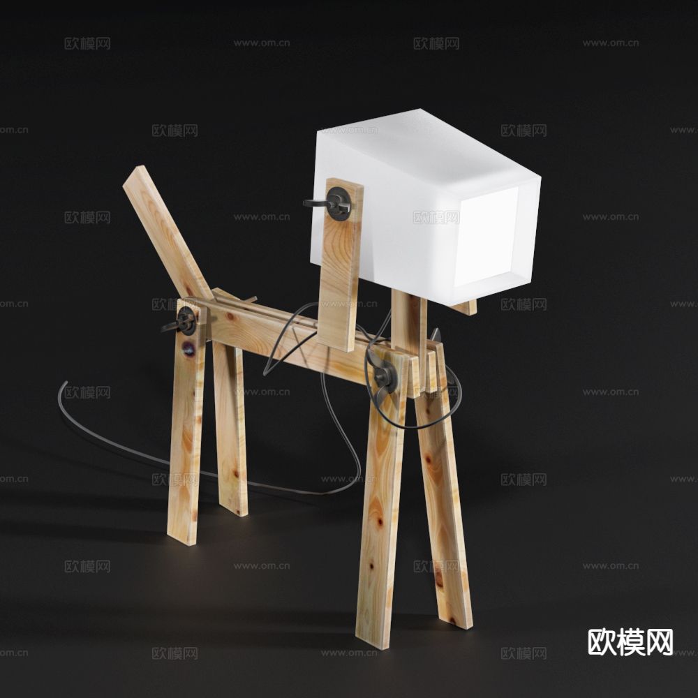 小狗造型灯 艺术灯 动物造型灯3d模型