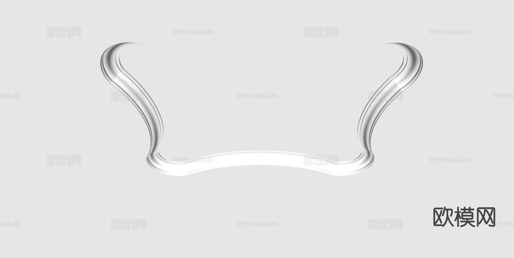 欧式天花吊顶su模型下载（渲染图1）