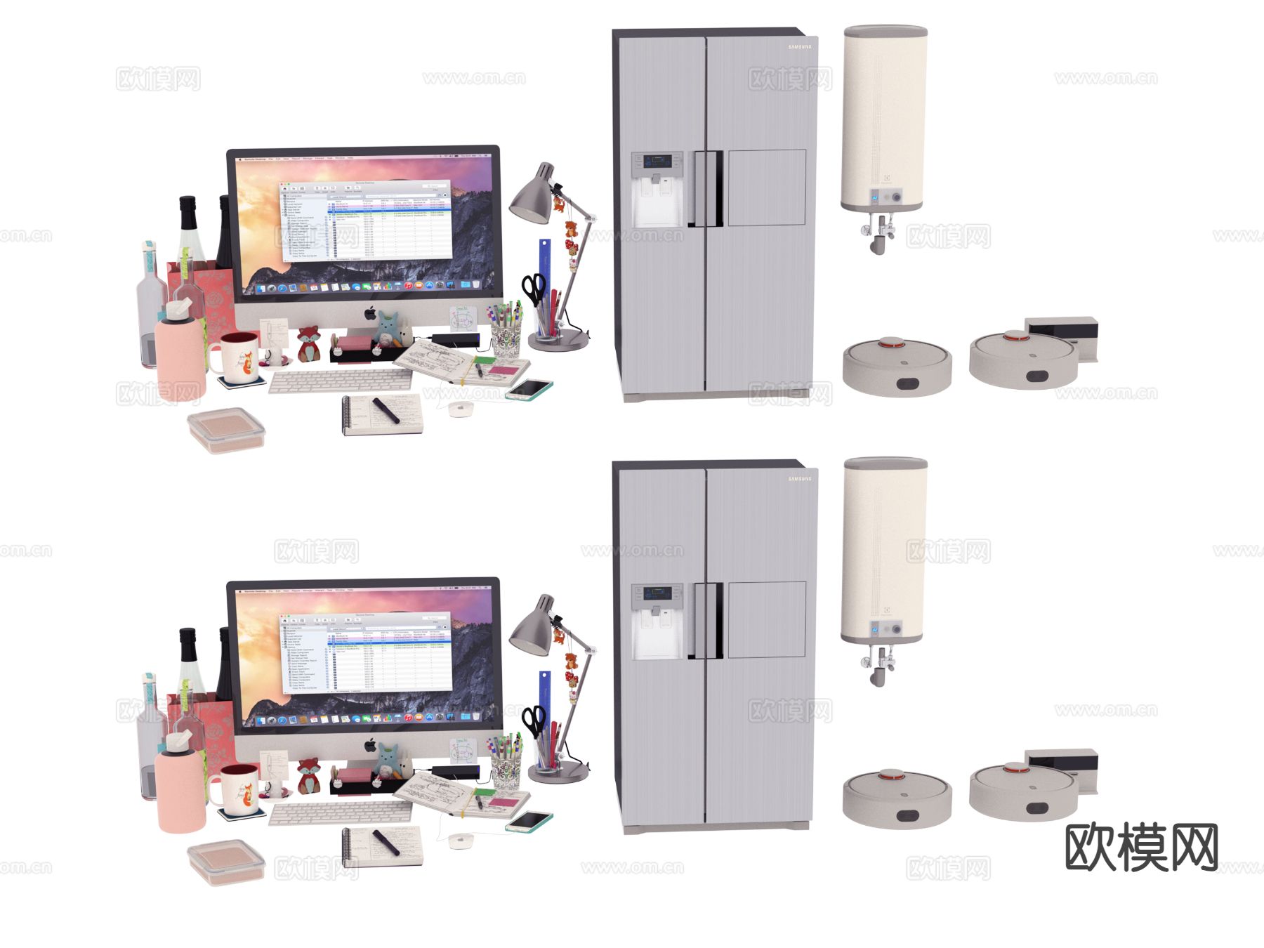 家电 生活家电 电脑 冰箱3d模型