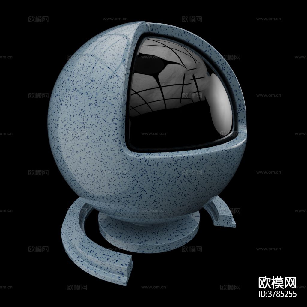 蓝色高光陶瓷材质下载