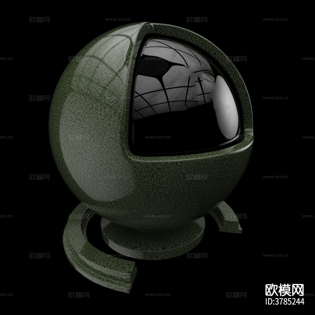 绿色高光陶瓷材质下载