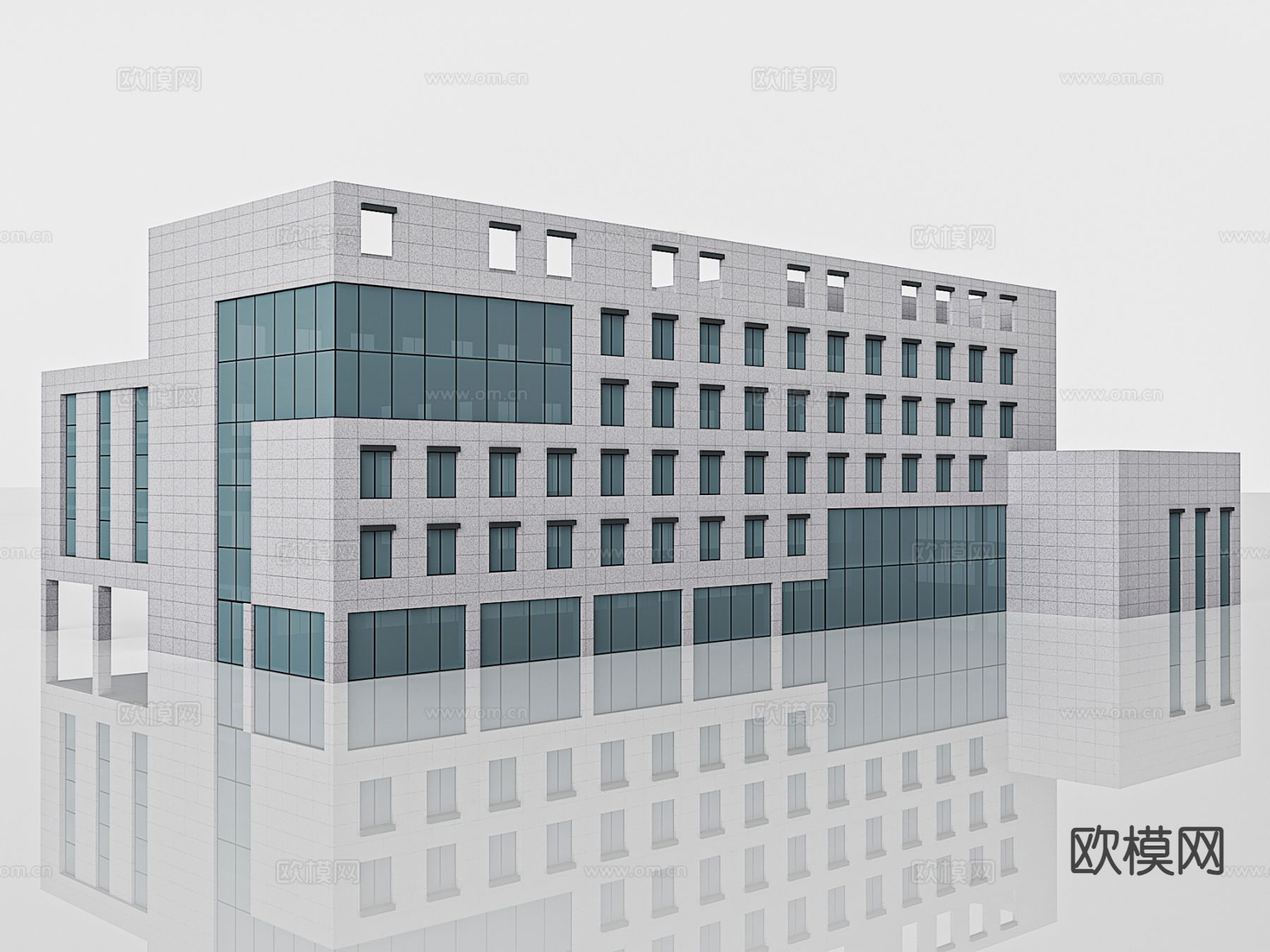 多层办公楼 建筑外观3d模型