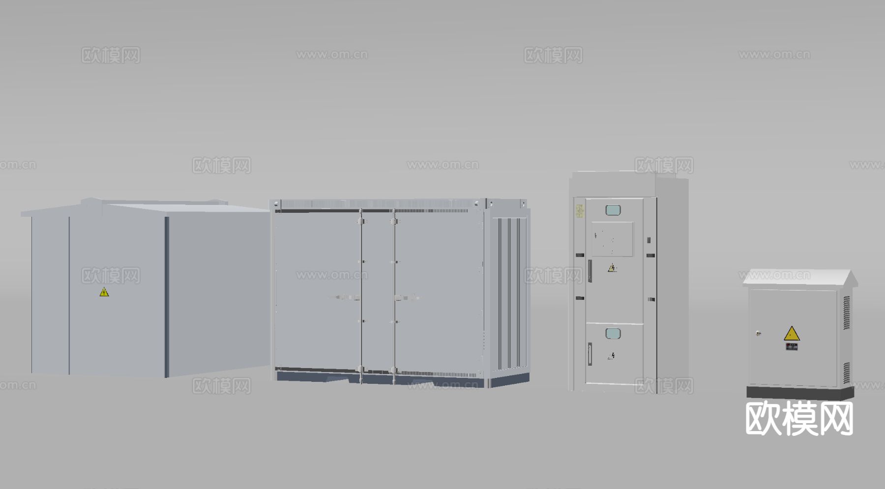 配电箱 变电箱 集装箱su模型
