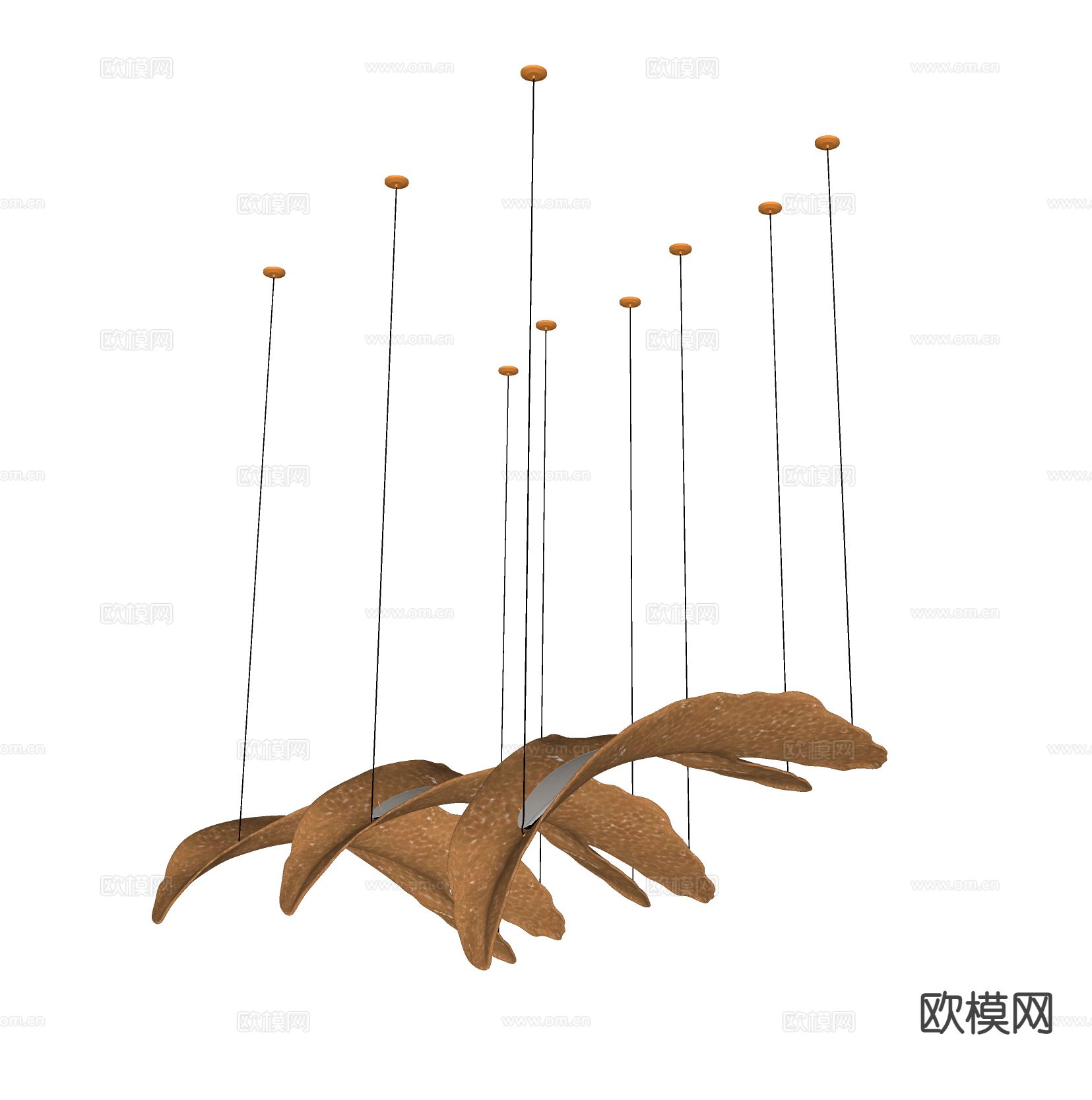 轻奢吊灯 艺术吊灯su模型