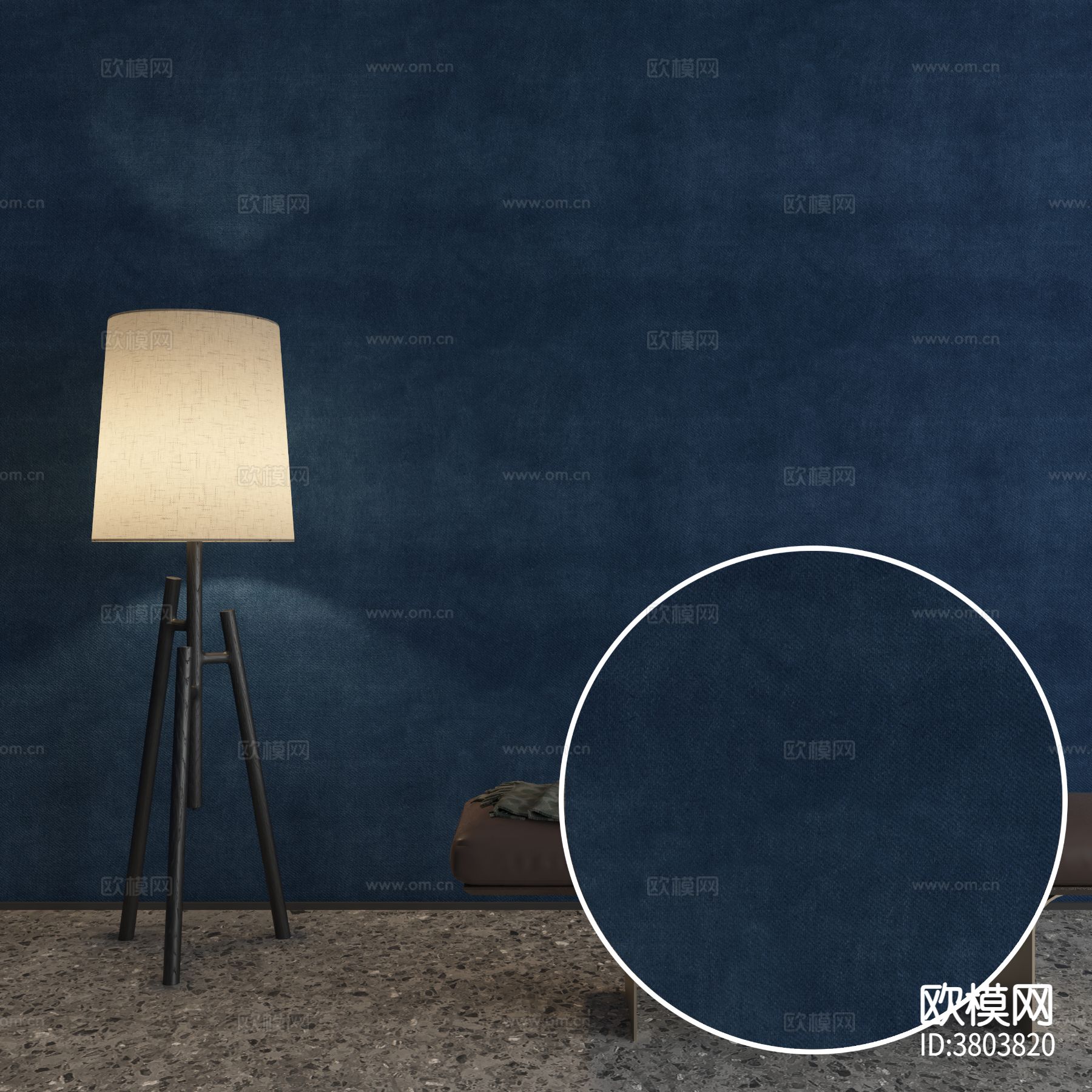 深蓝色墙布材质下载