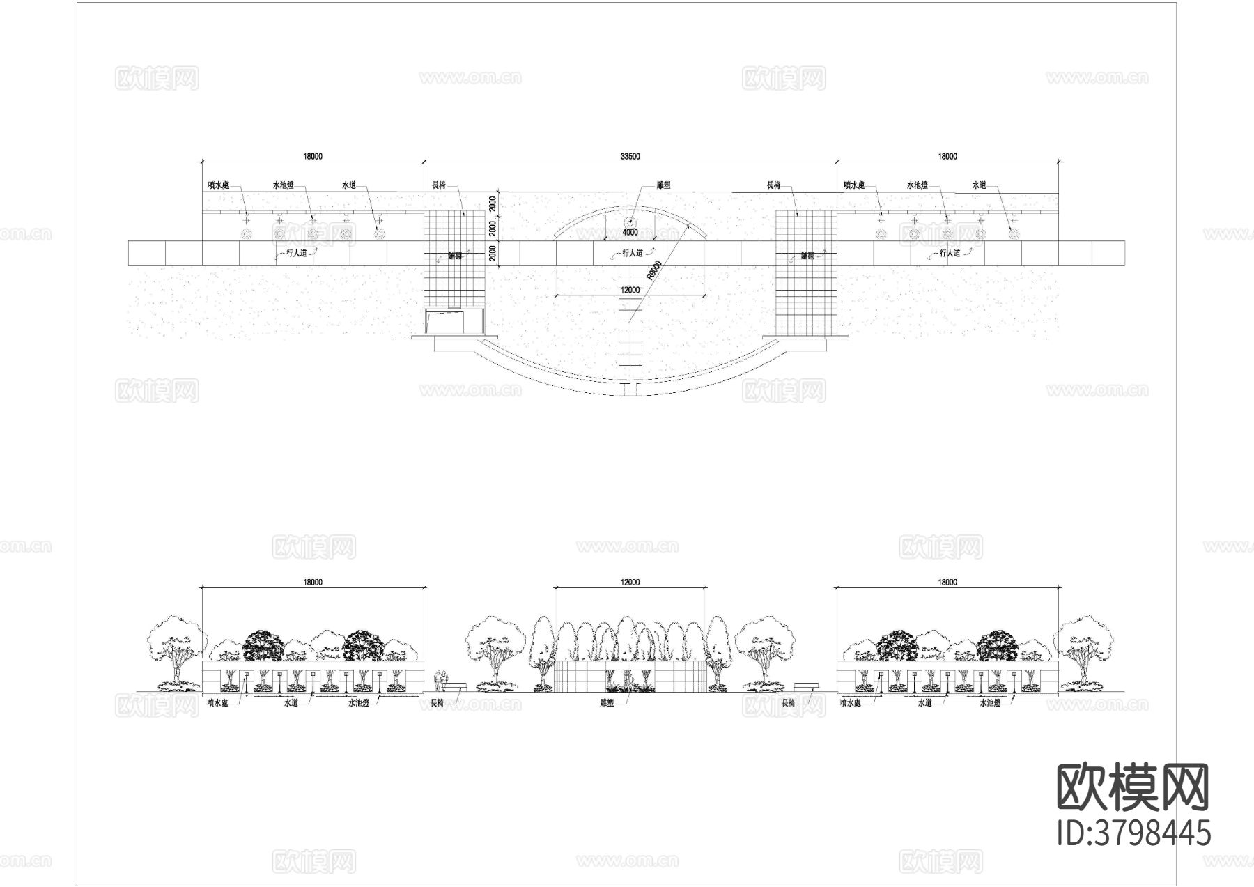 花园小区园林CAD平面图下载