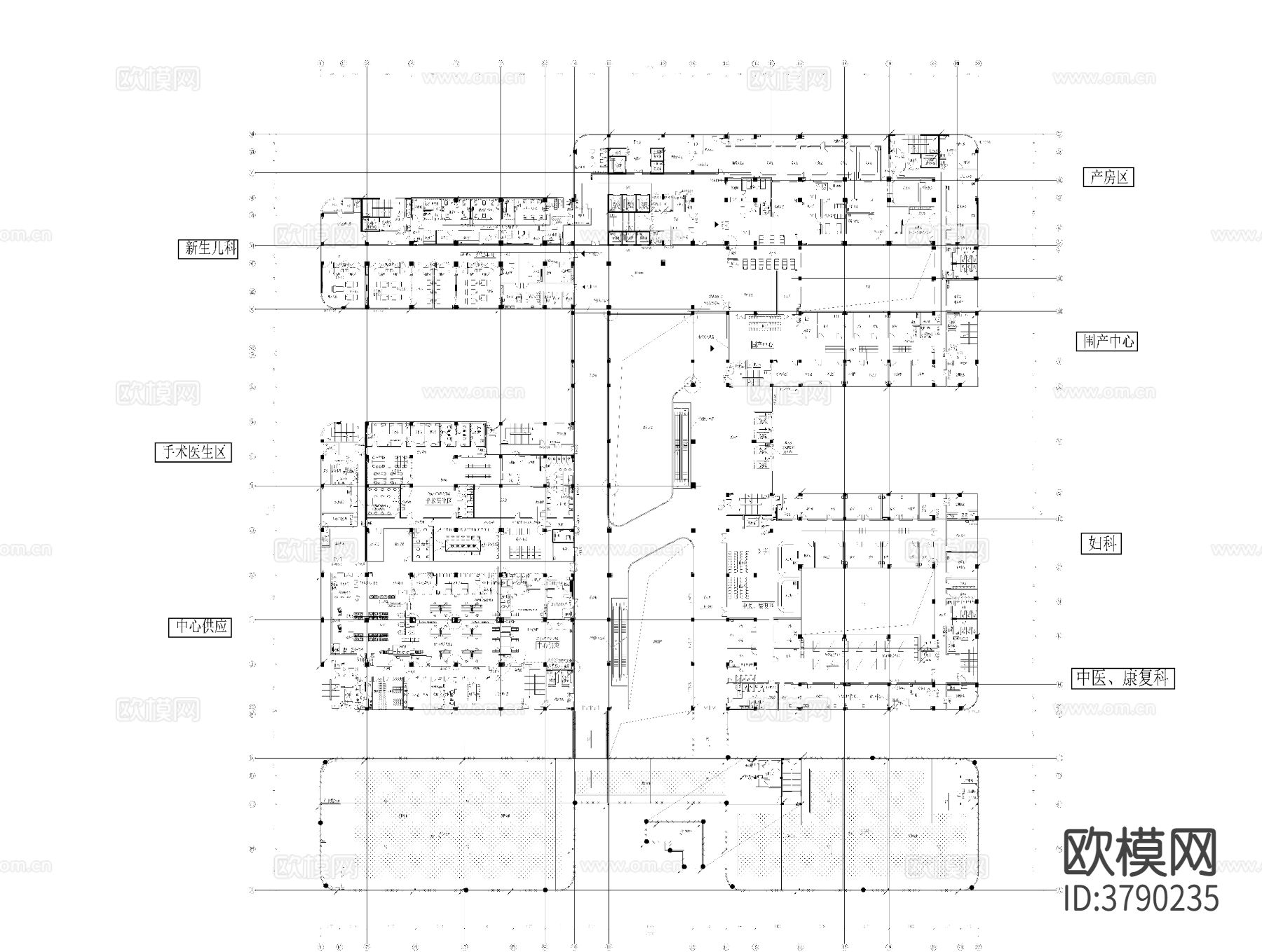 某医院迁建防雷电气CAD施工图