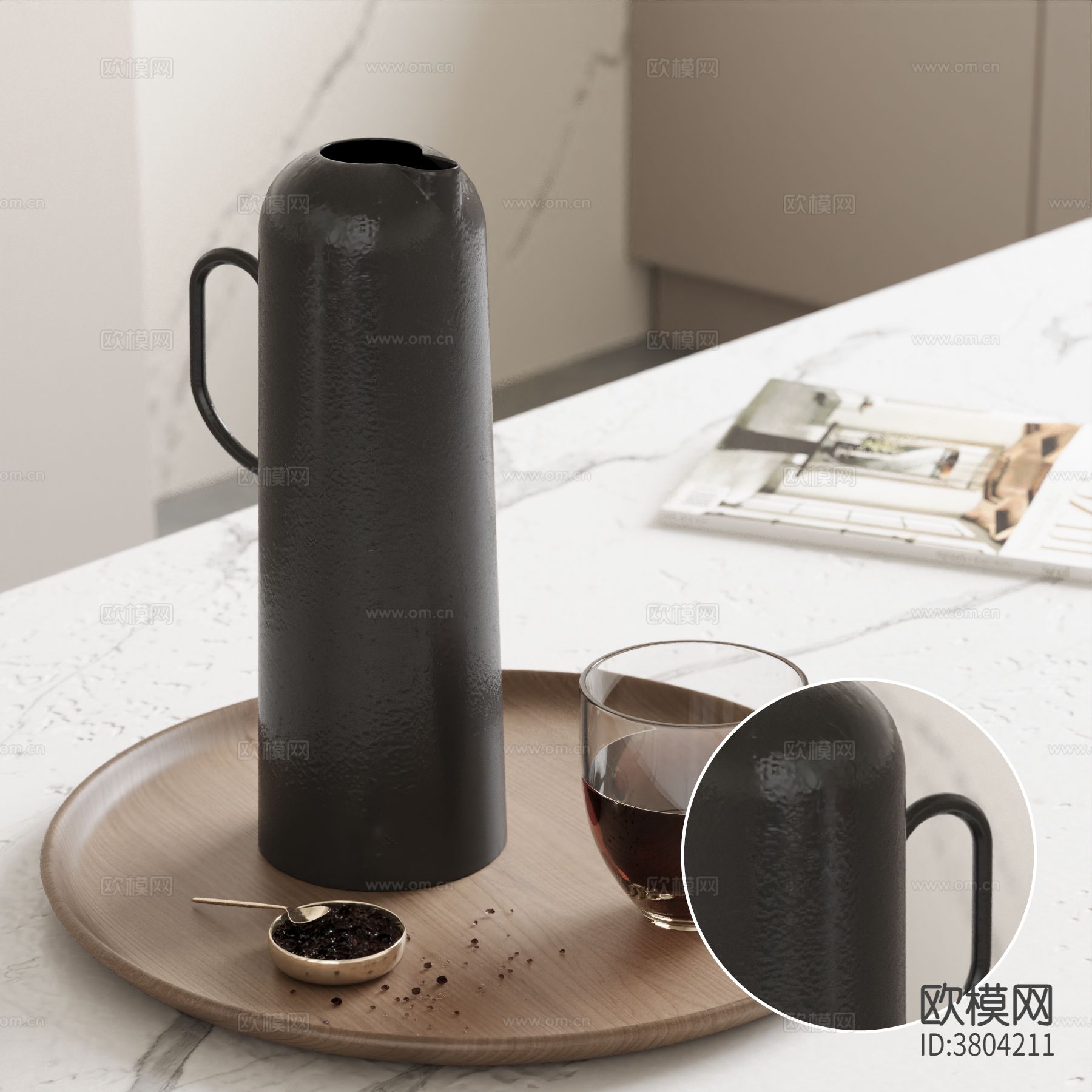 水杯 黑色铝材质下载