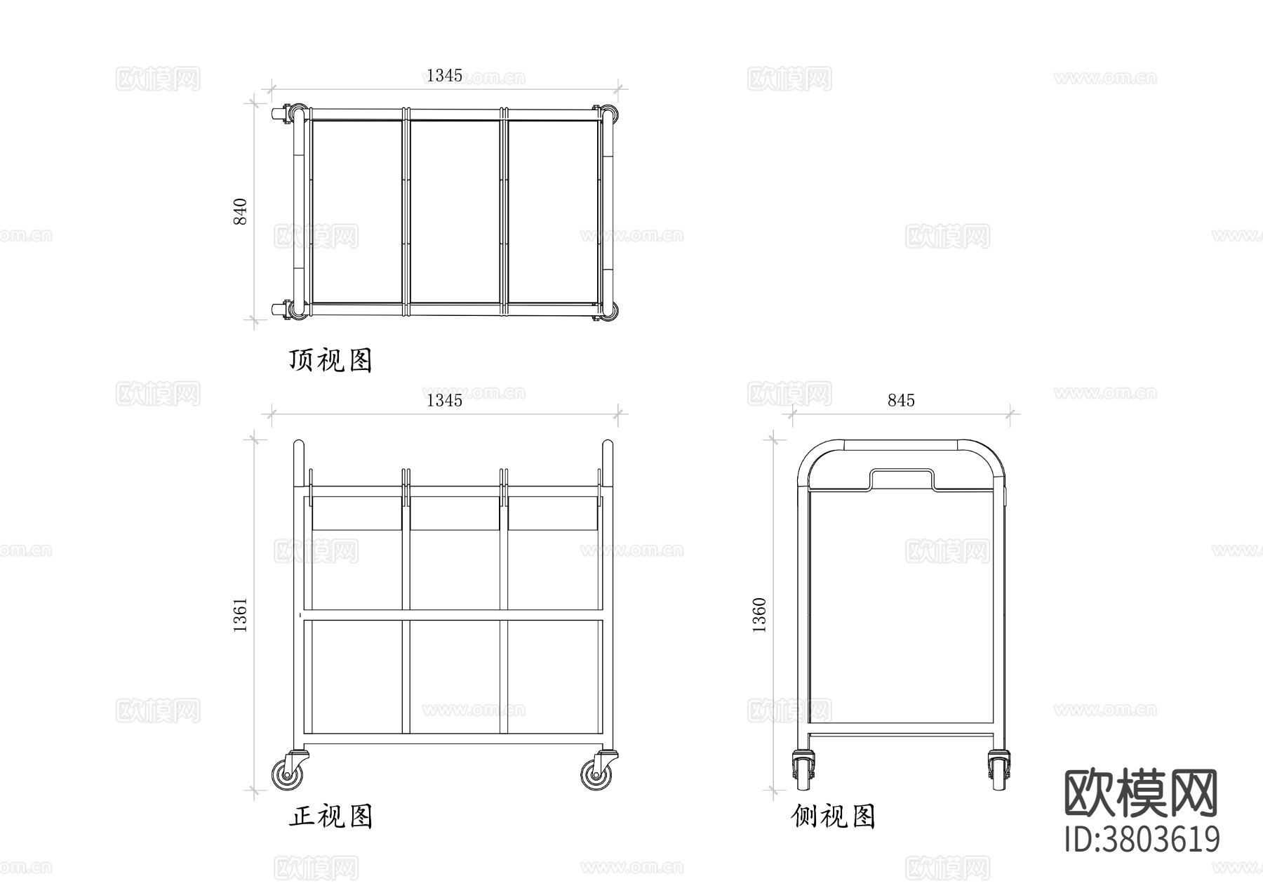 洗衣车平面图 洗衣车结构图 洗衣车设计图 洗衣车布局图cad大样图