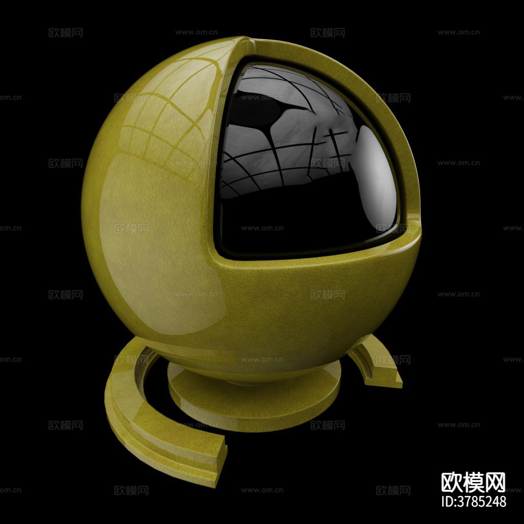 浅黄色高光陶瓷材质下载