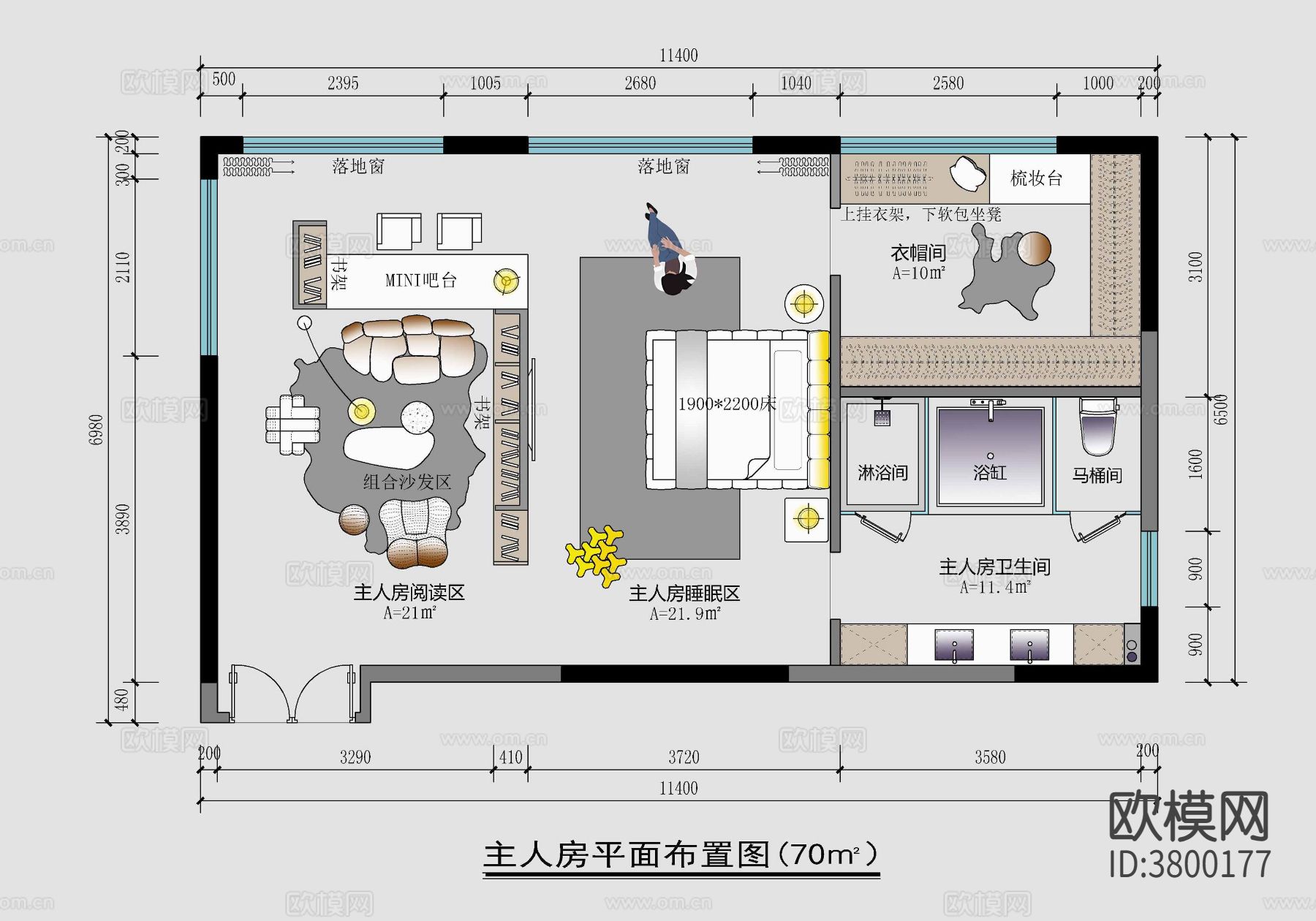 245㎡大平层平面布置图