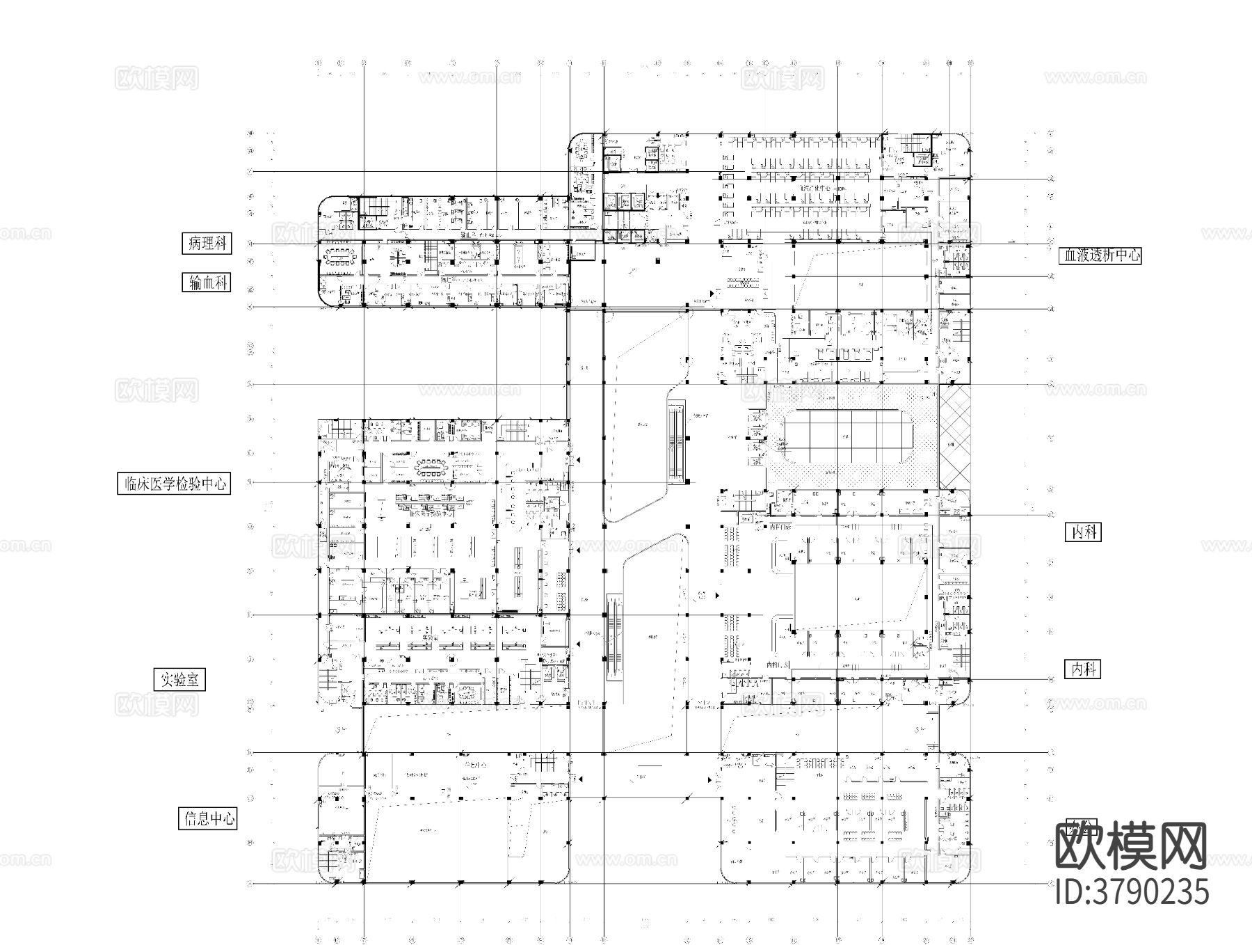 某医院迁建防雷电气CAD施工图