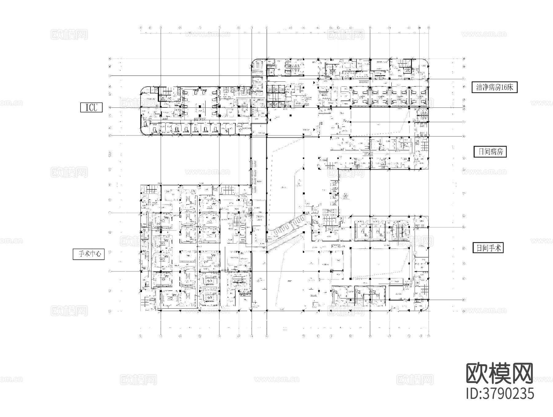 某医院迁建防雷电气CAD施工图