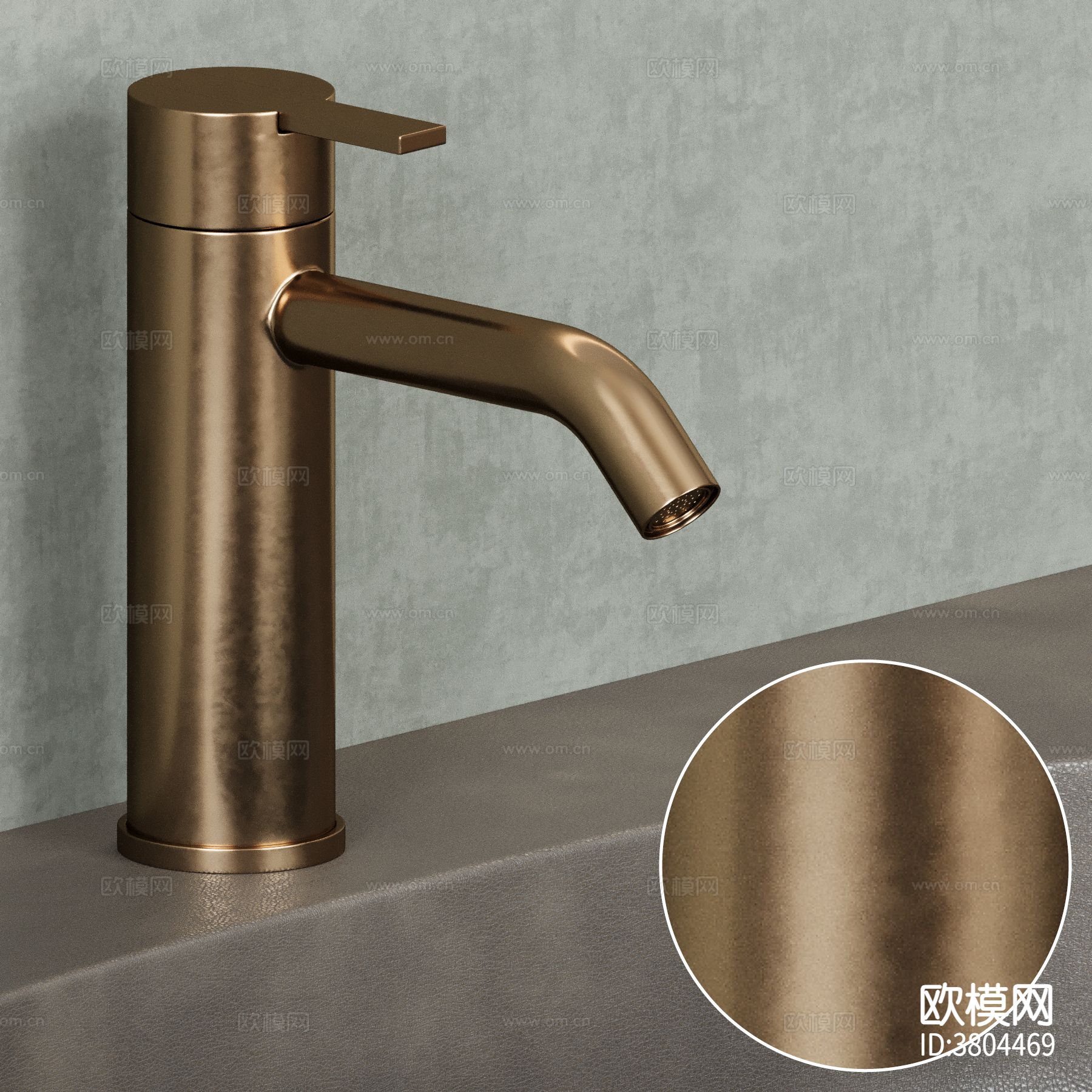 水龙头 铜材质下载（渲染图1）