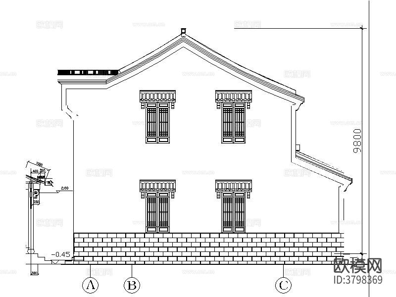 骑楼方案定稿CAD施工图