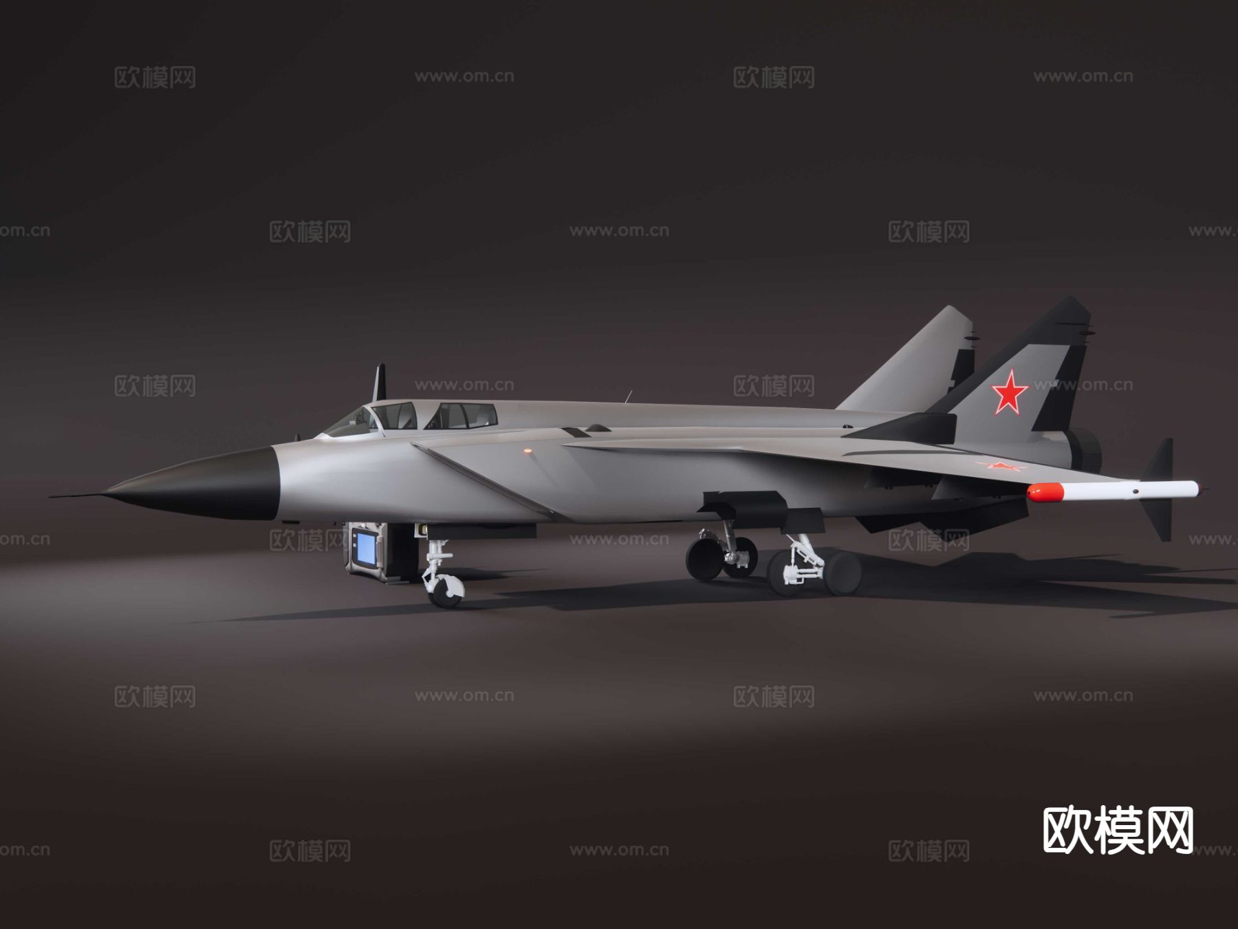 米格31 MIG31 战斗机su模型下载（渲染图3）