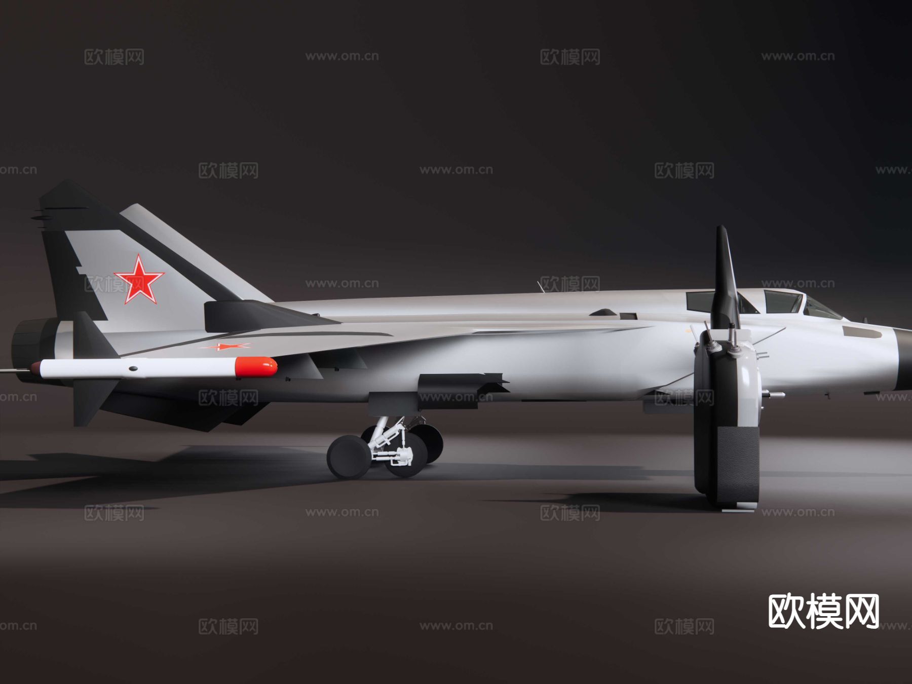 米格31 MIG31 战斗机su模型下载（渲染图1）