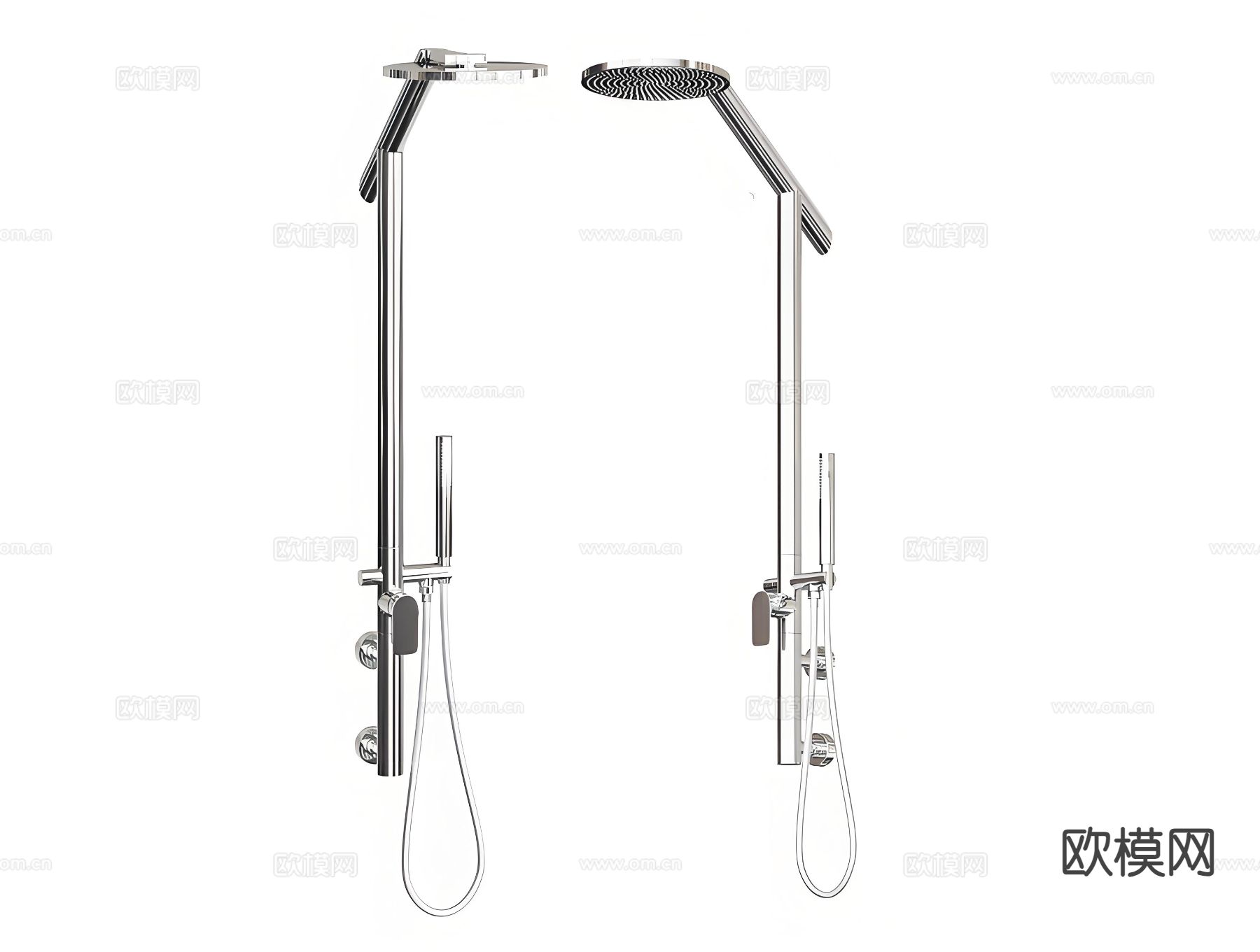 淋浴喷头 花洒3d模型下载