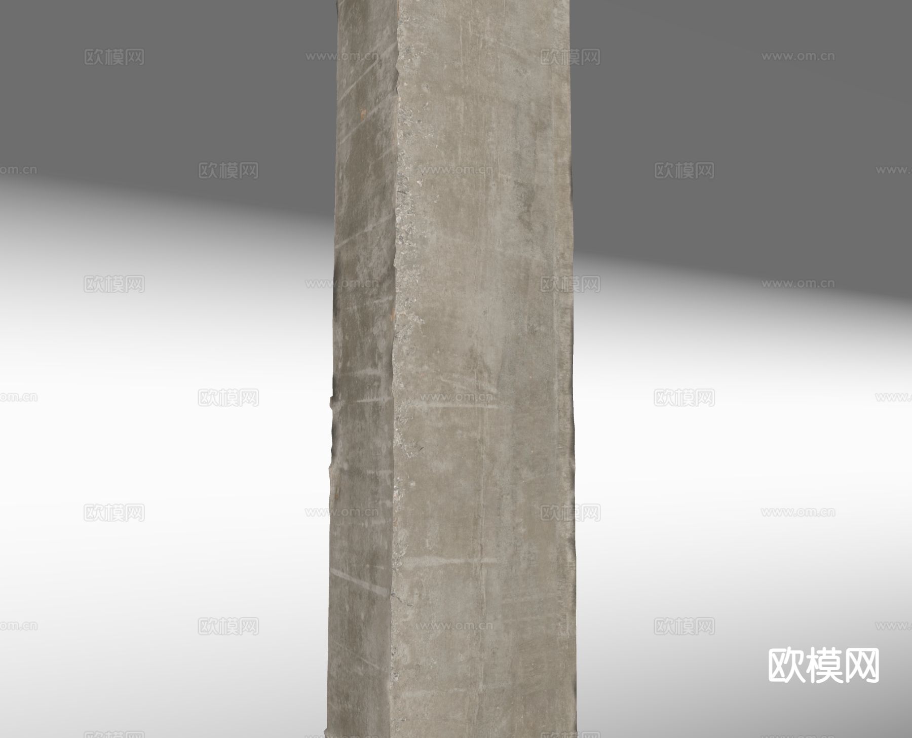 现代柱子 水泥柱子 石柱su模型下载（渲染图1）
