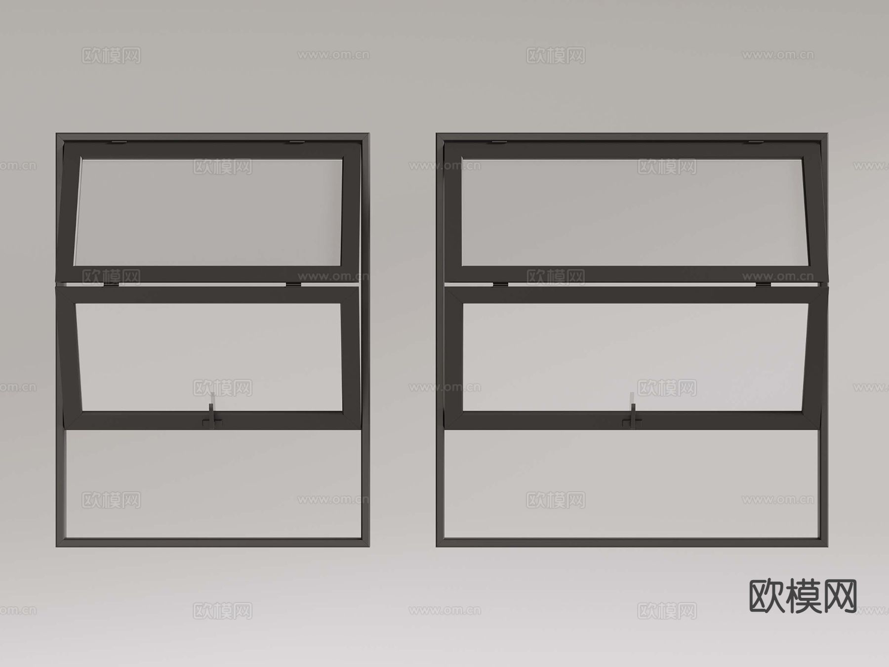 铝合金窗户 折叠窗su模型