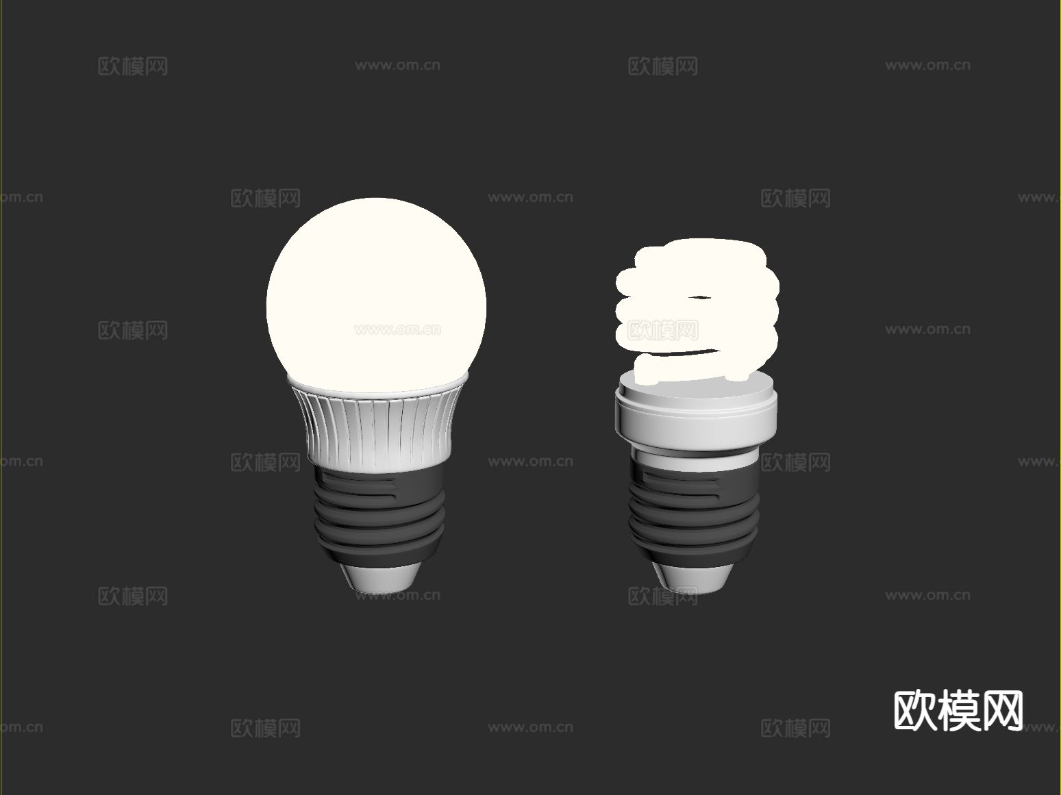 灯泡 白炽灯 节能灯su模型