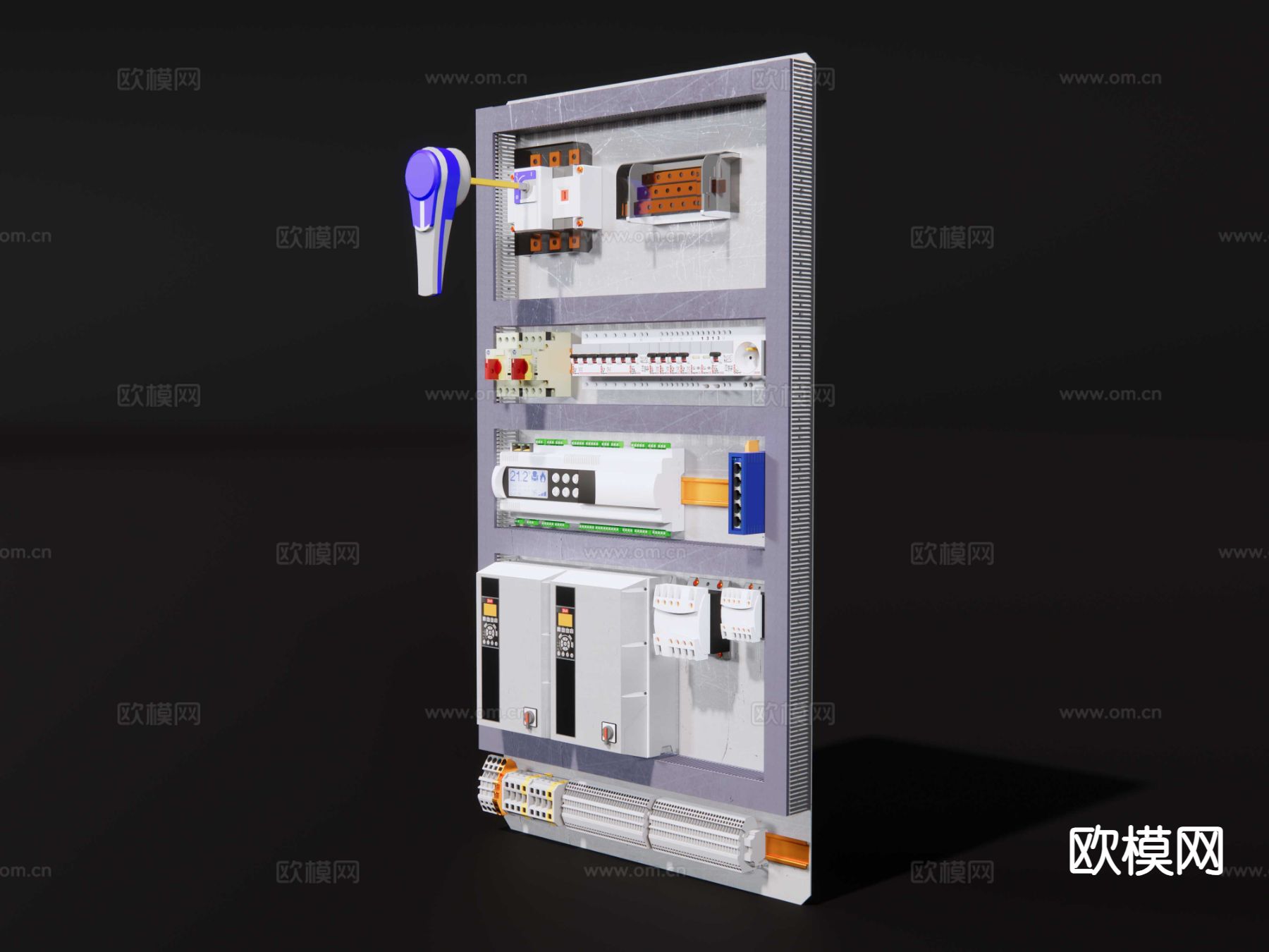 配电箱 电气箱 电气控制箱 空气开关su模型