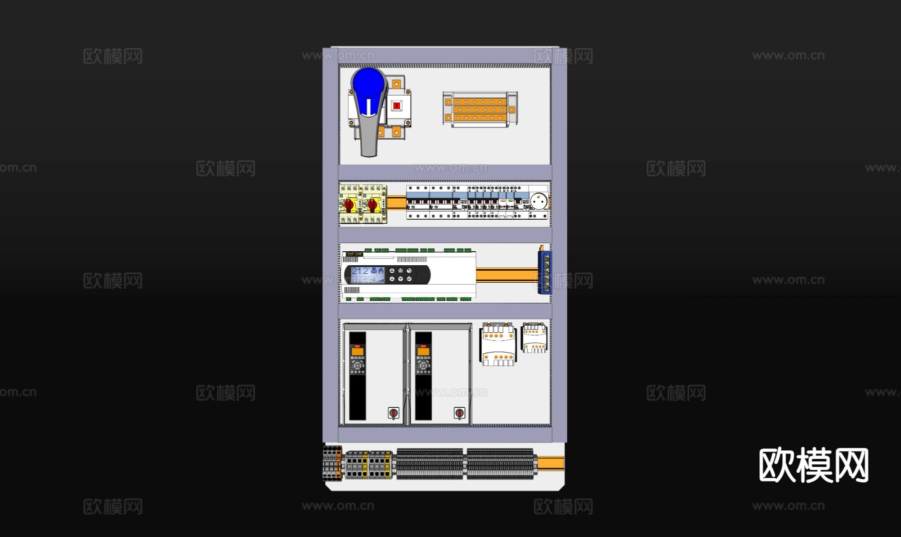 配电箱 电气箱 电气控制箱 空气开关su模型