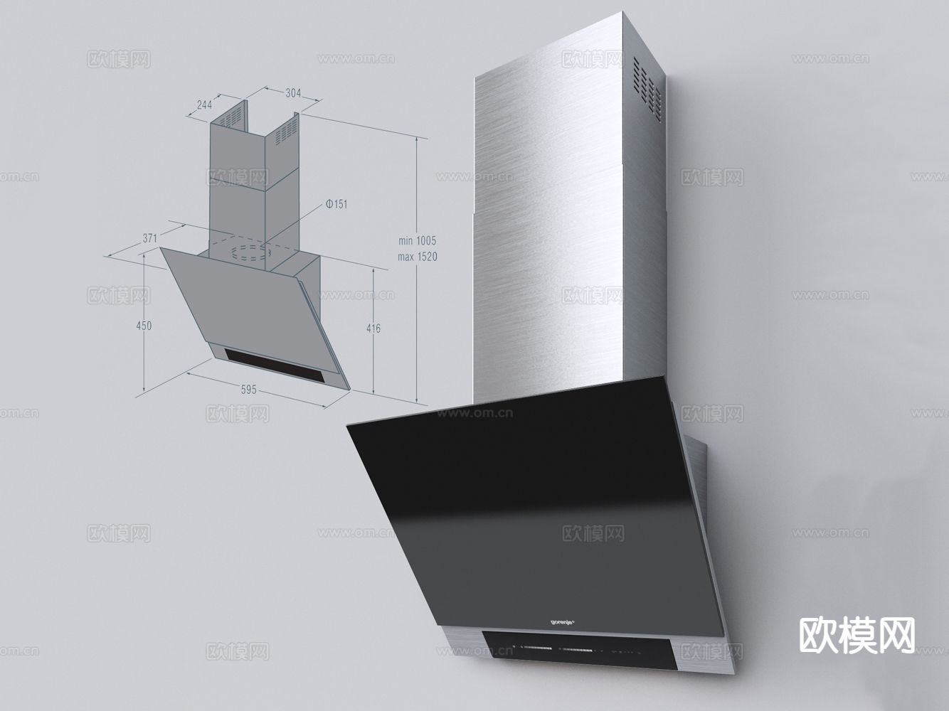 抽油烟机 厨房电器3d模型