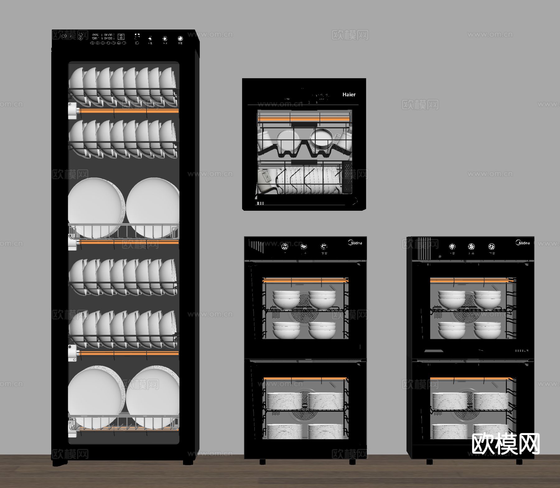 厨房电器 洗碗机 消毒柜su模型