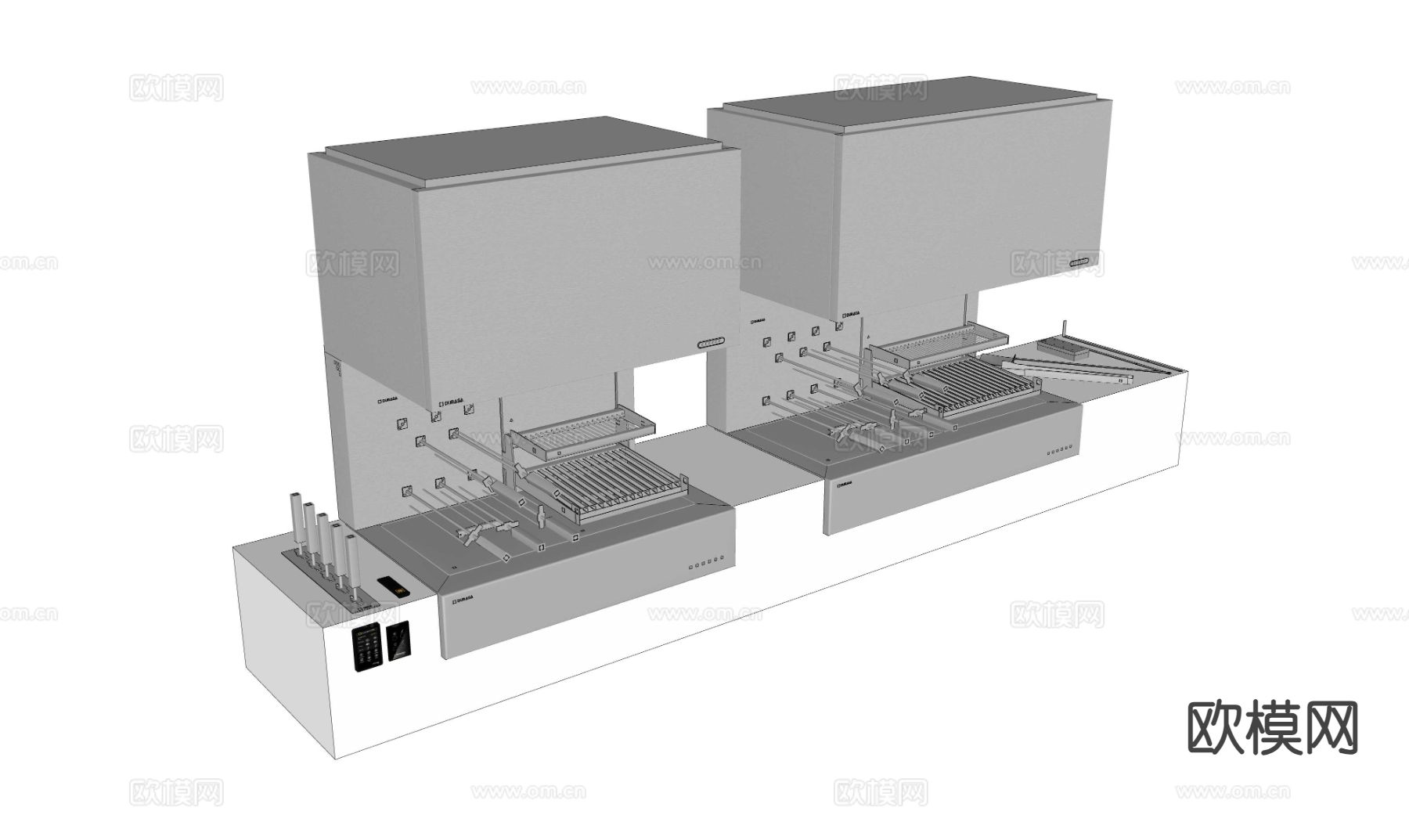 烧烤架 烤肉架 商用烤炉su模型